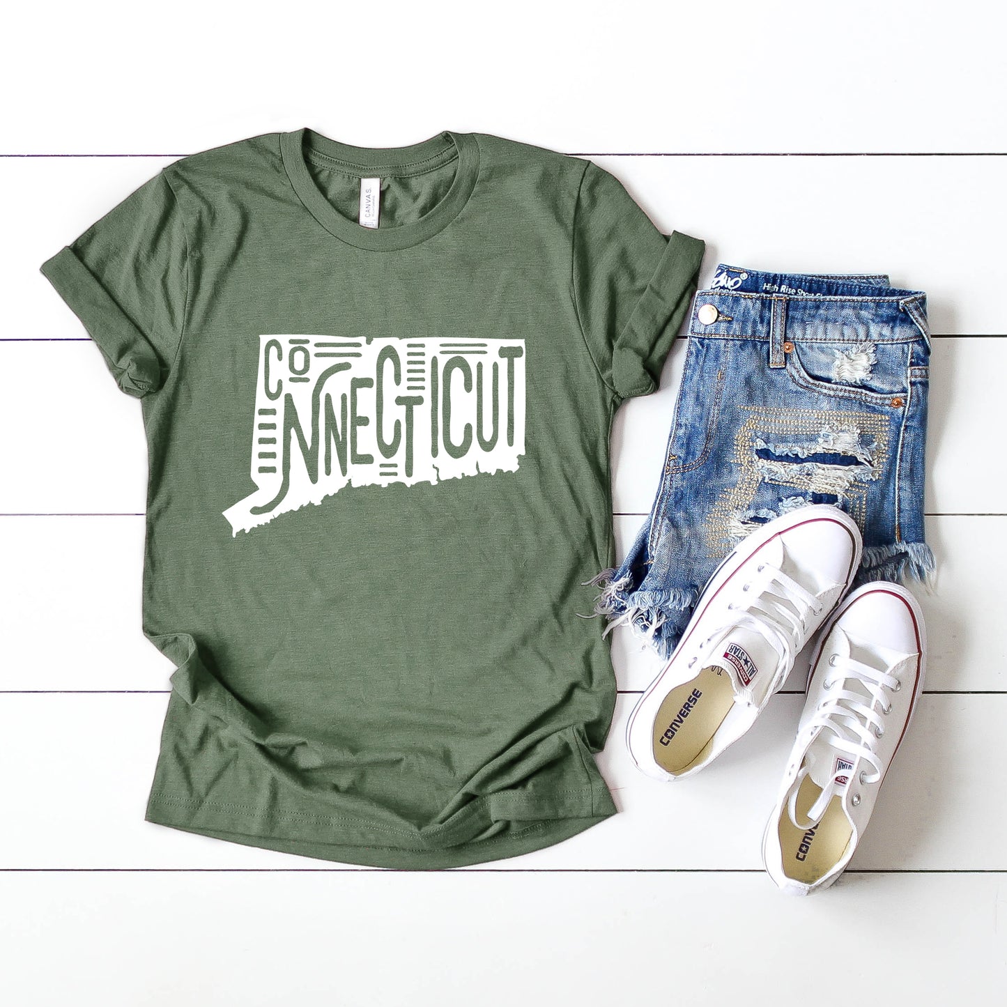 Connecticut Typography | Short Sleeve Graphic Tee