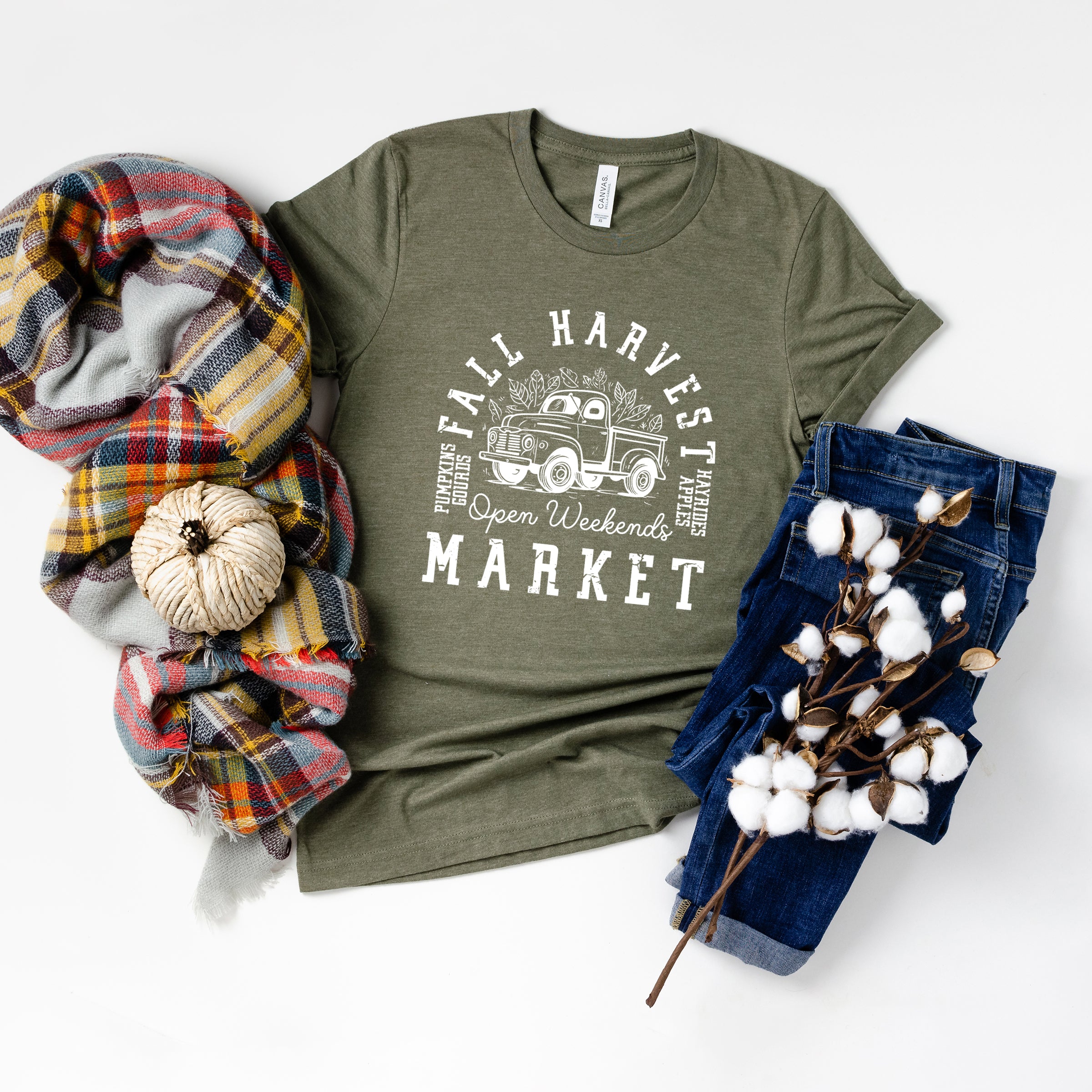 Fall Harvest Market | Short Sleeve Crewneck