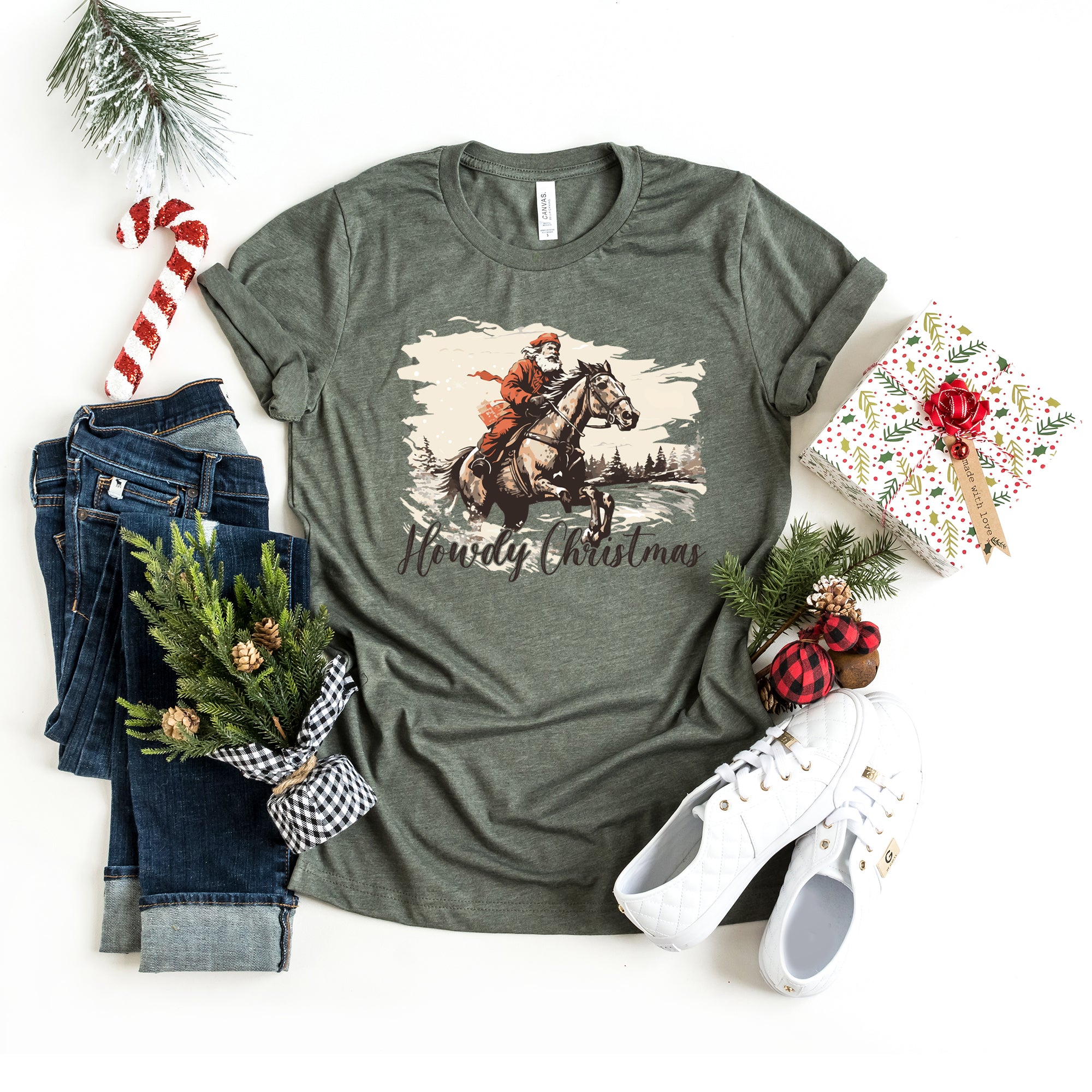 Howdy Christmas | Short Sleeve Crew Neck