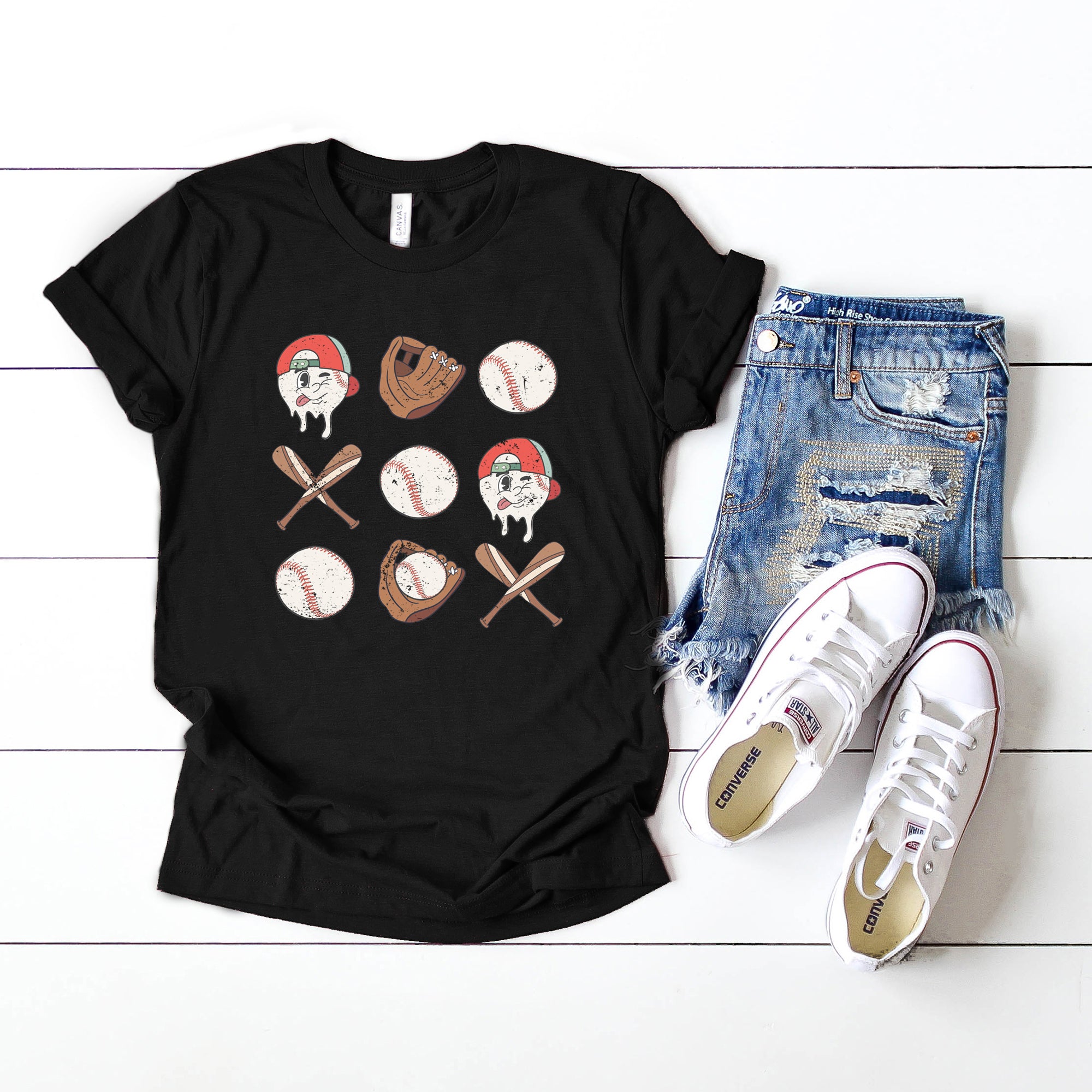 Baseball Collage | Short Sleeve Graphic Tee