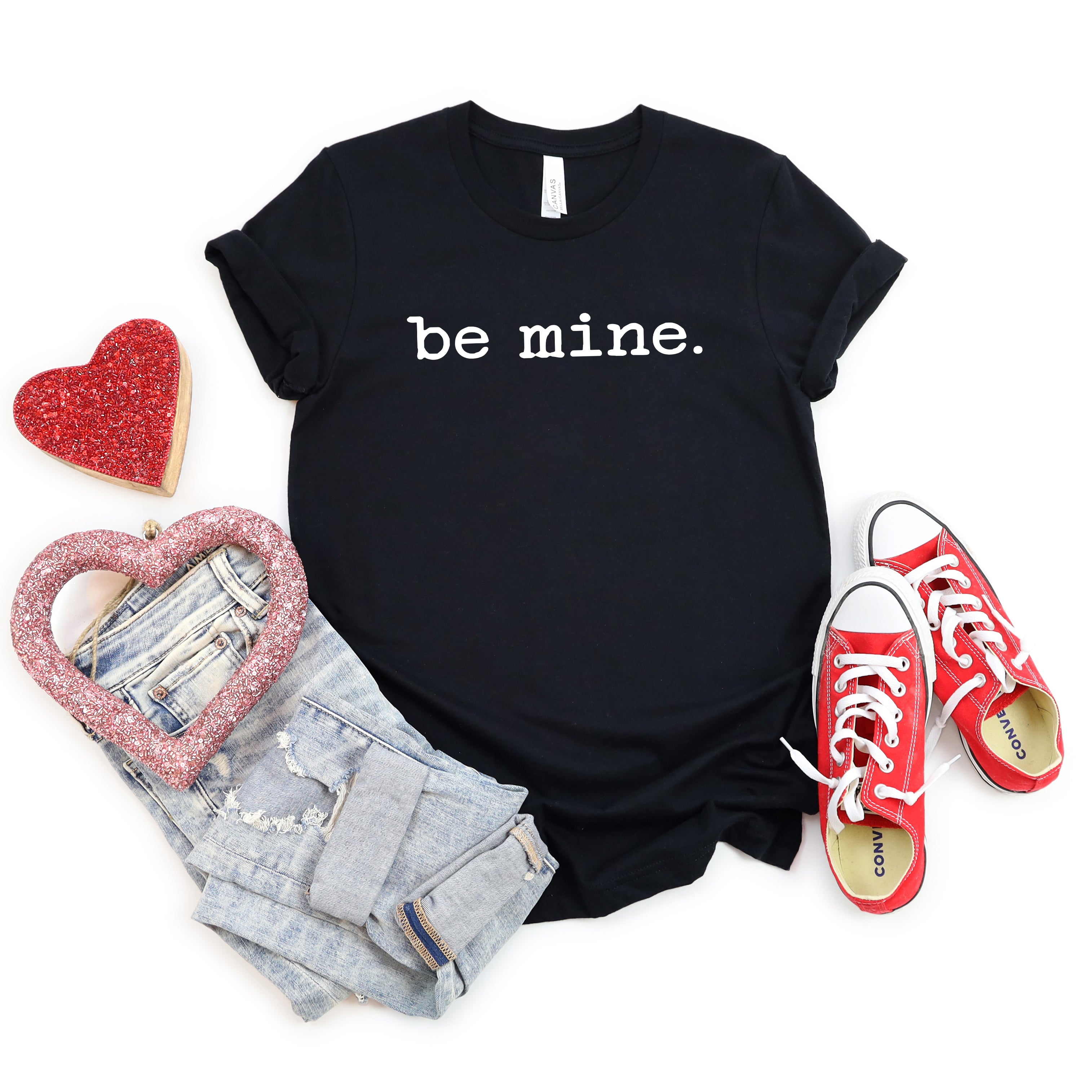Be Mine Typewriter | Short Sleeve Graphic Tee