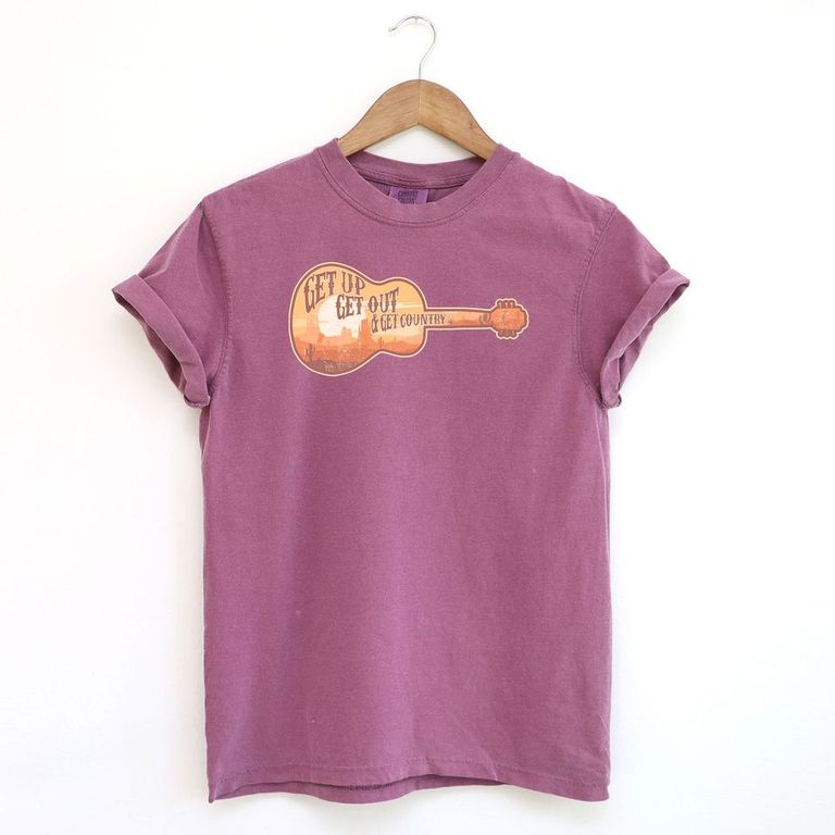 Get Up Get Out Get Country | Garment Dyed Short Sleeve Tee