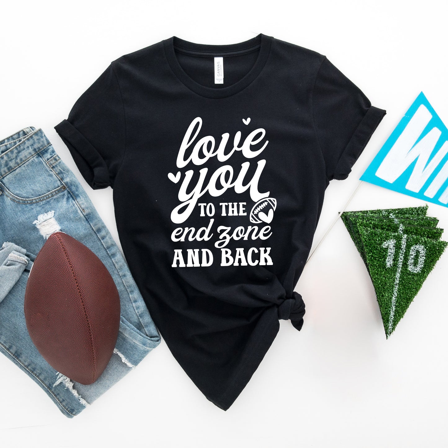 To The End Zone And Back | Short Sleeve Graphic Tee
