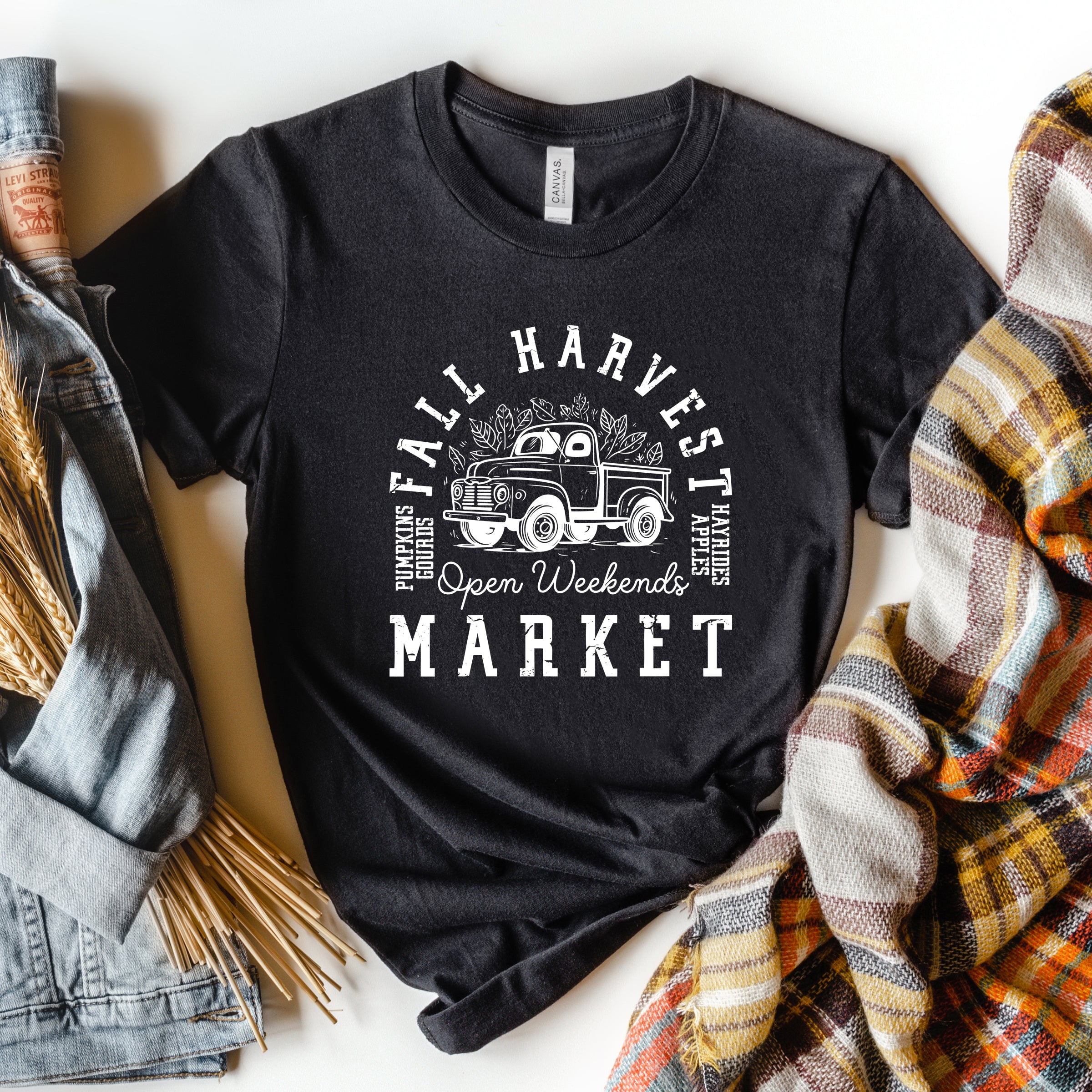 Fall Harvest Market | Short Sleeve Crewneck