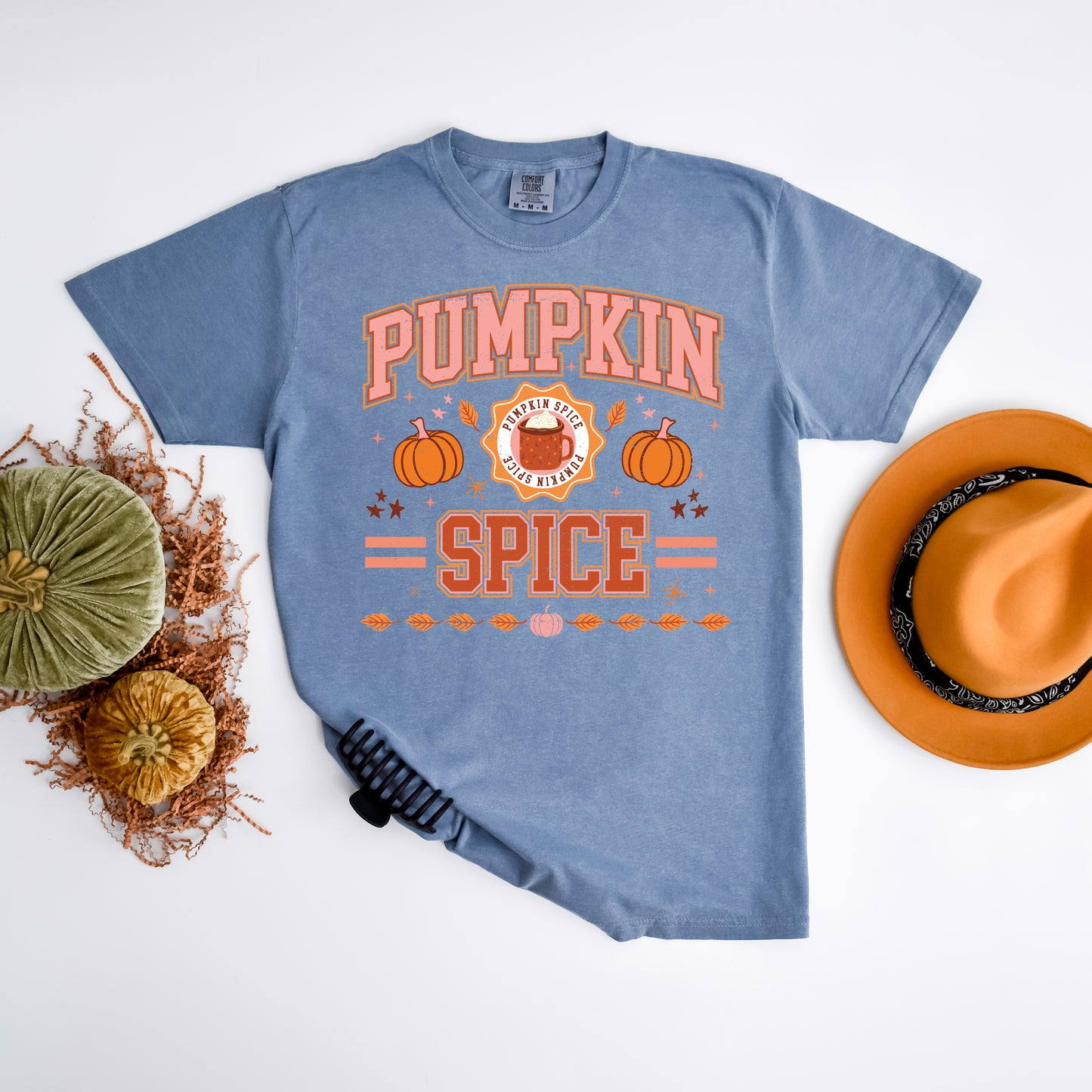 Pumpkin Spice Stripes | Garment Dyed Tee
