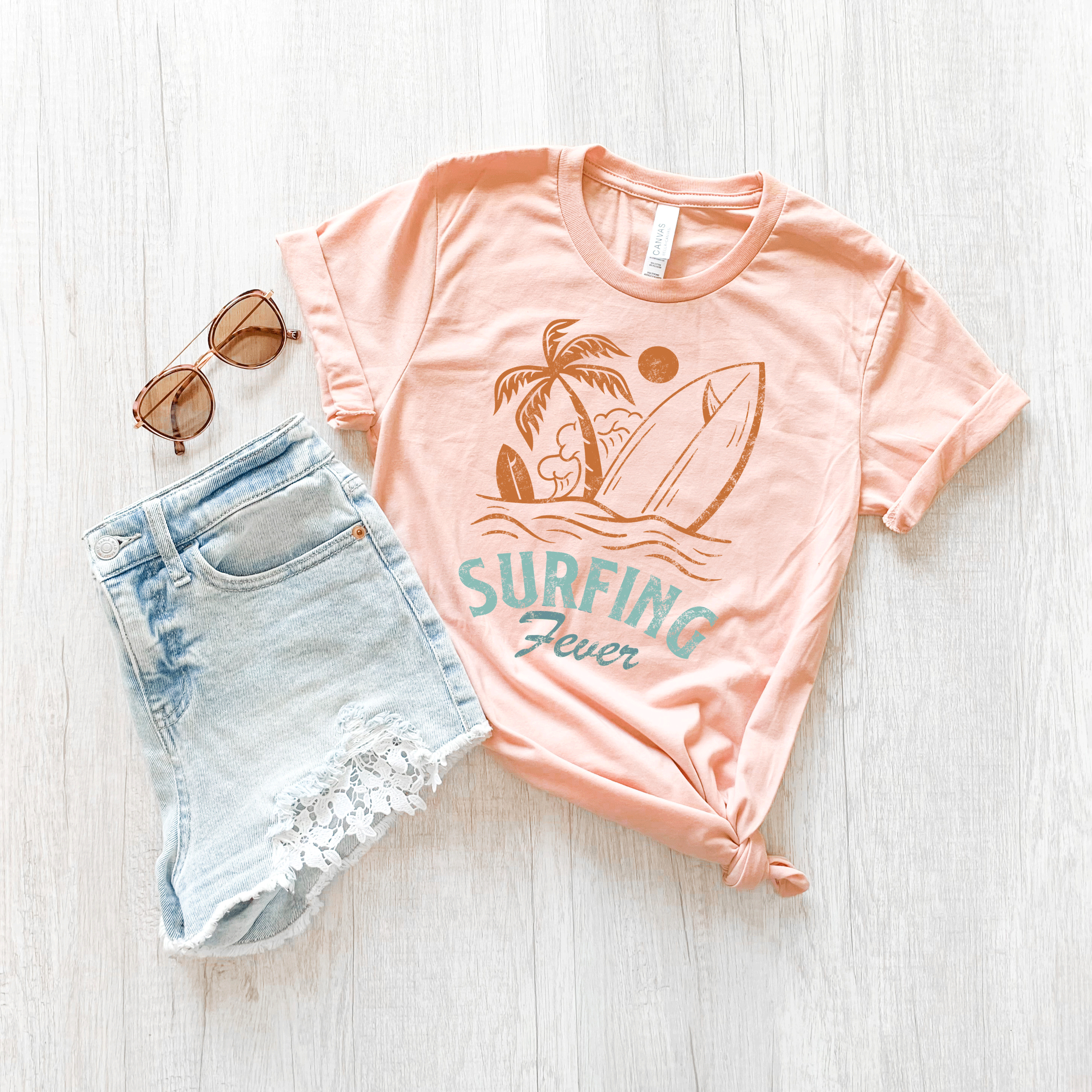 Surfing Fever | Short Sleeve Crew Neck