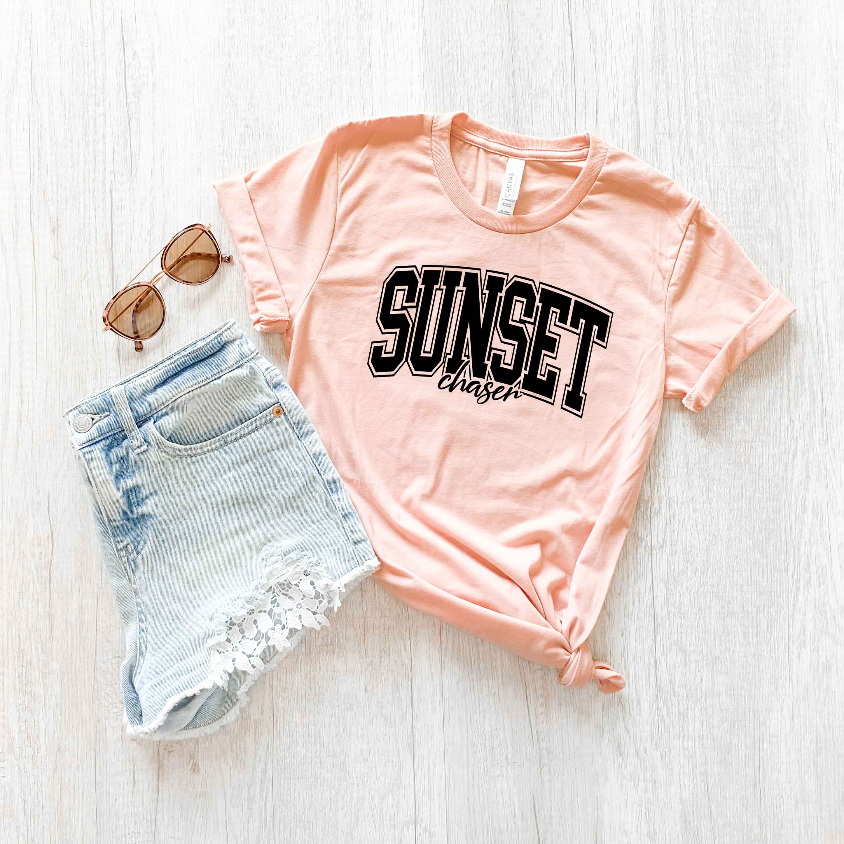 Varsity Sunset Chaser | Short Sleeve Graphic Tee