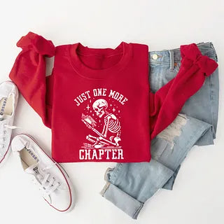One More Chapter Skeleton | Sweatshirt