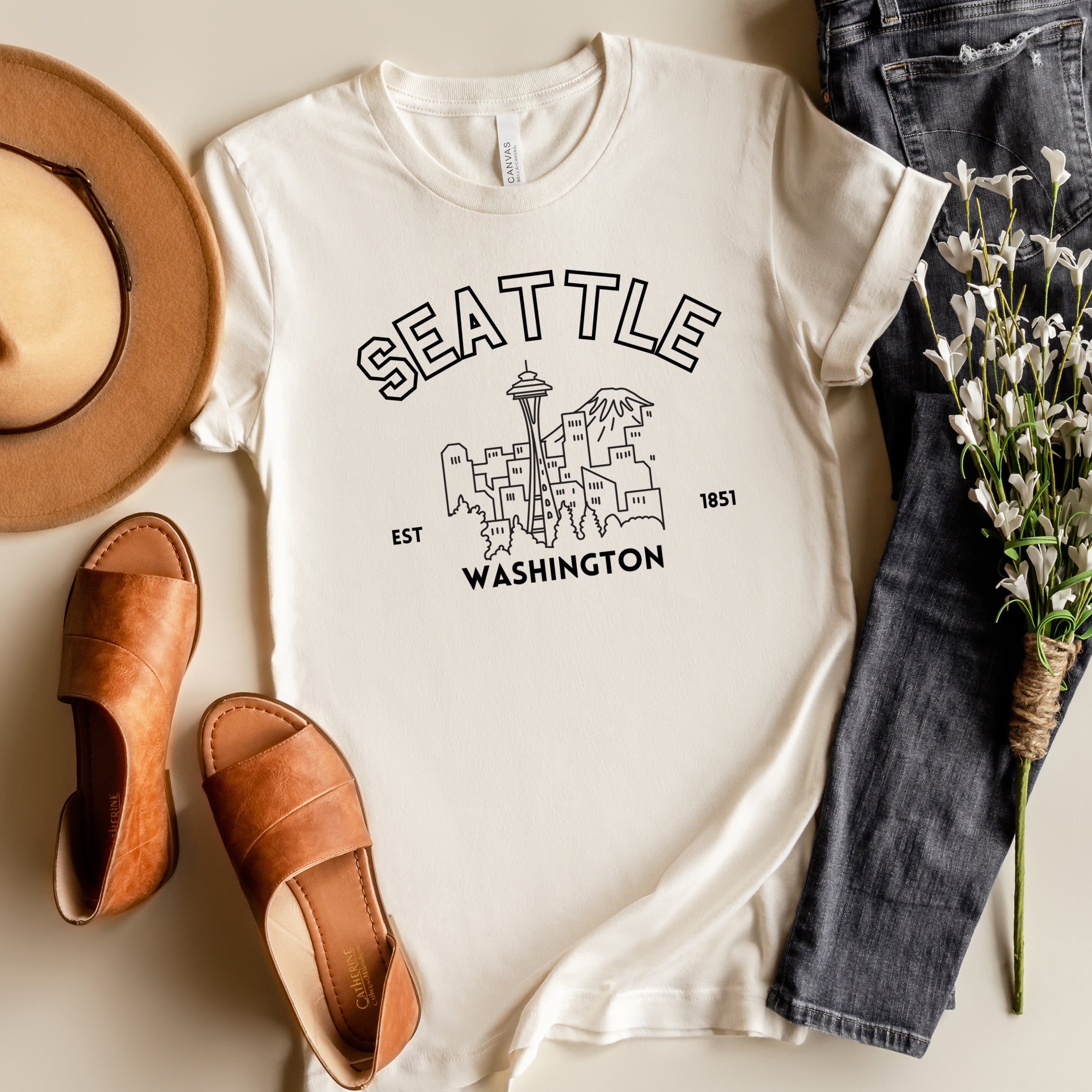 Seattle EST 1851 | Short Sleeve Crew Neck