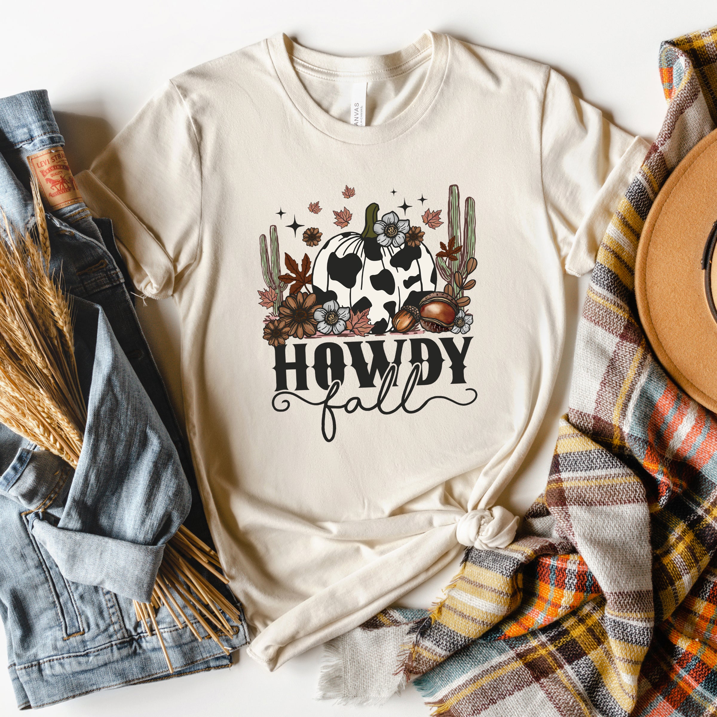 Howdy Fall Pumpkin | Short Sleeve Graphic Tee