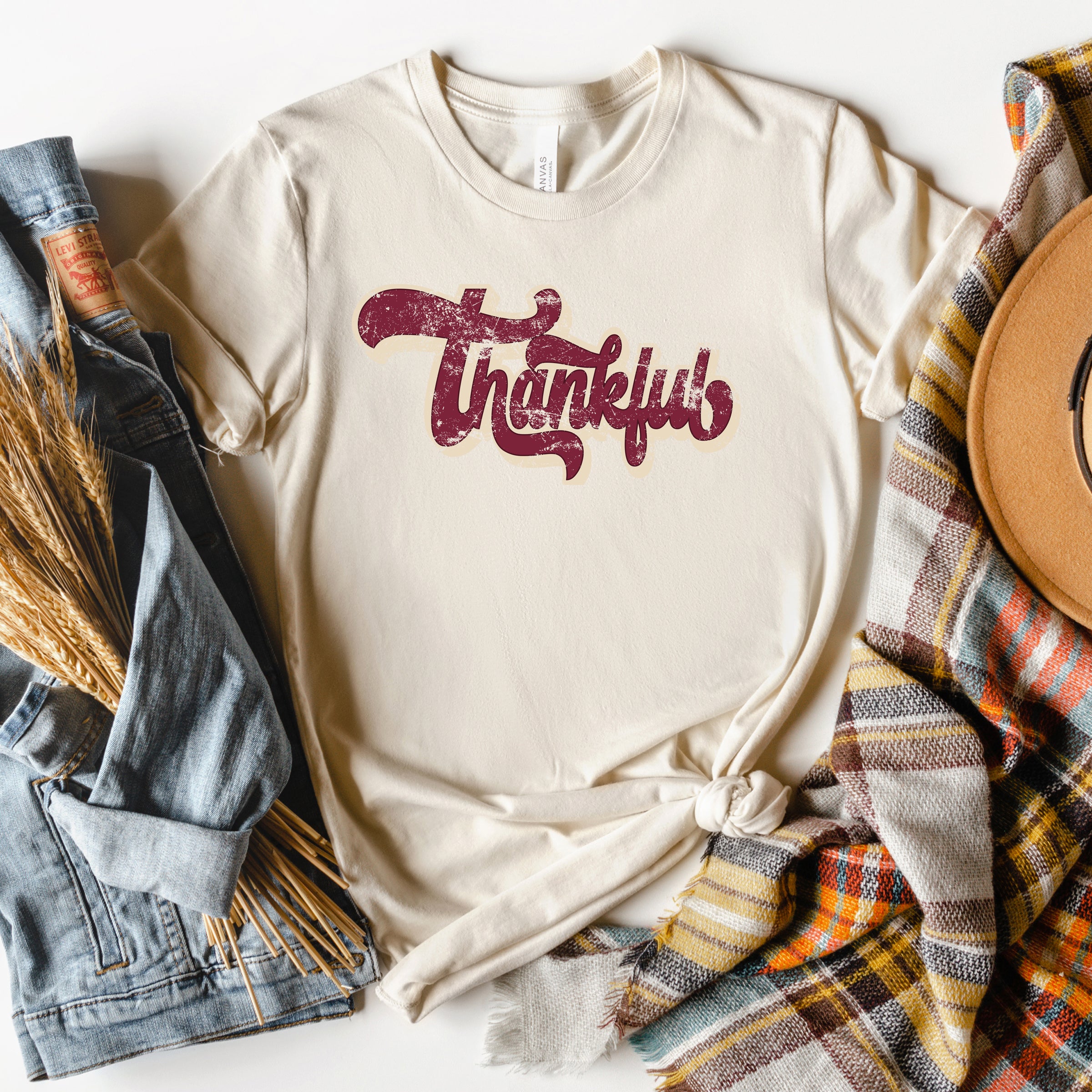 Thankful Retro | Short Sleeve Crewneck