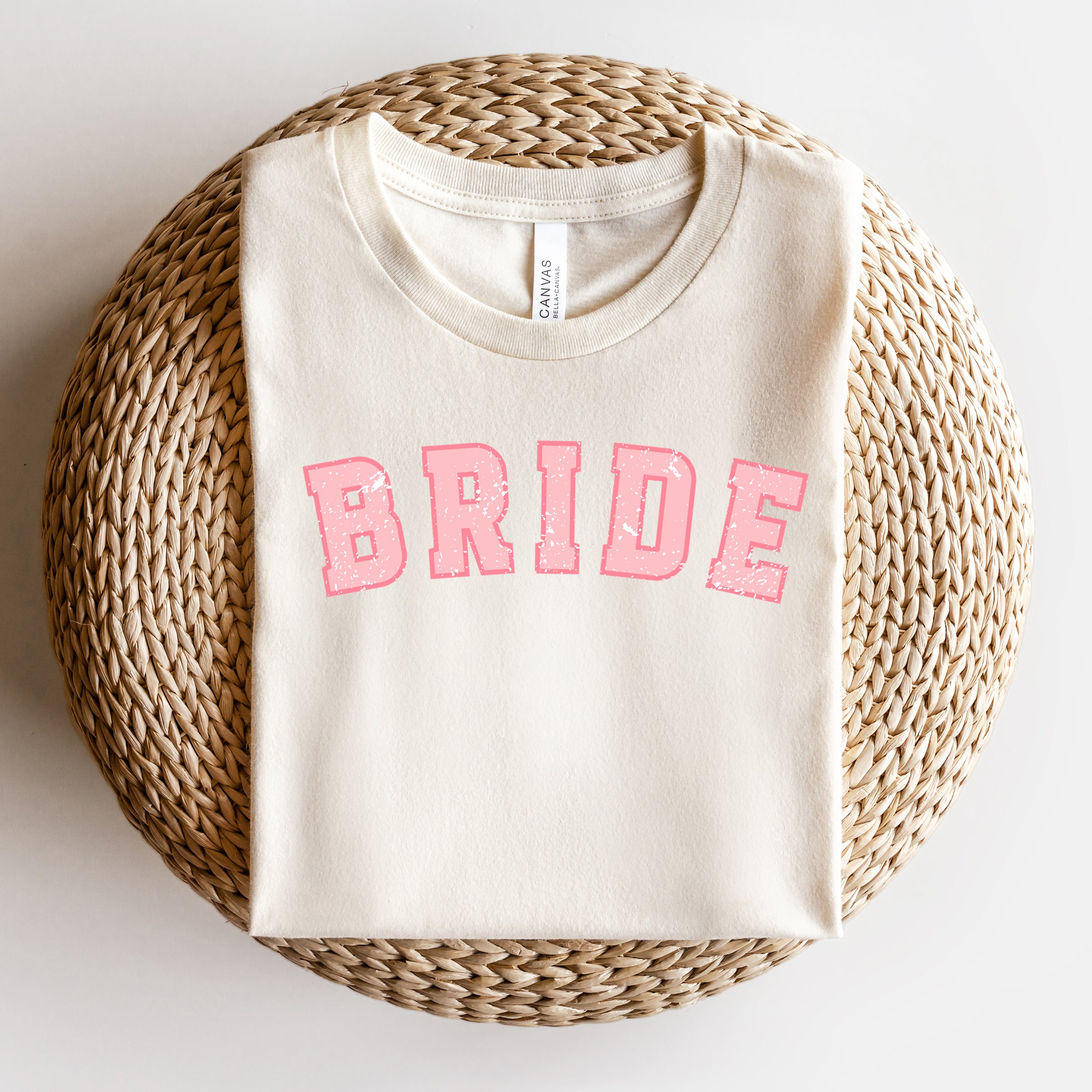 Pink Varsity Bride | Short Sleeve Crew Neck