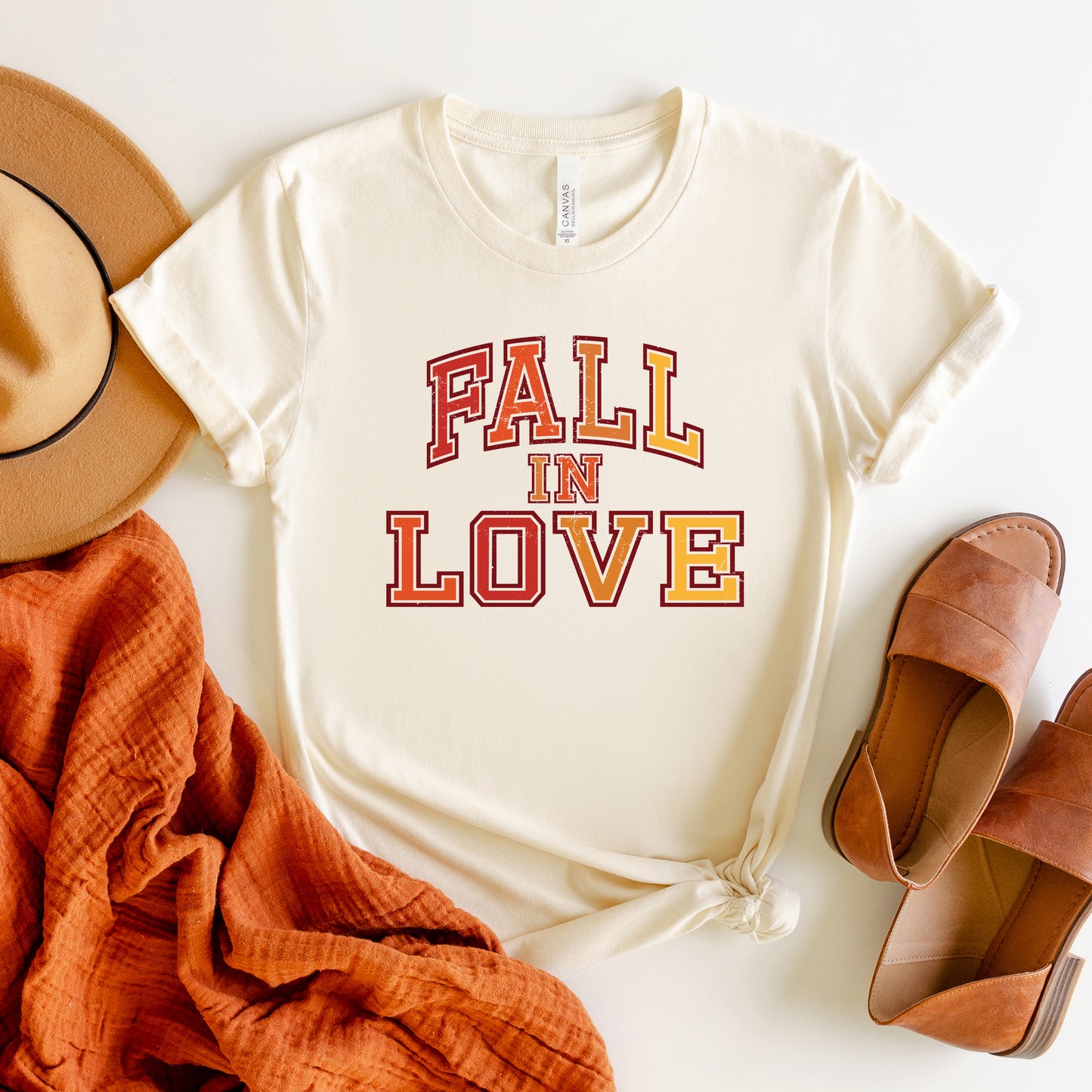 Fall In Love Ombre | Short Sleeve Crew Neck