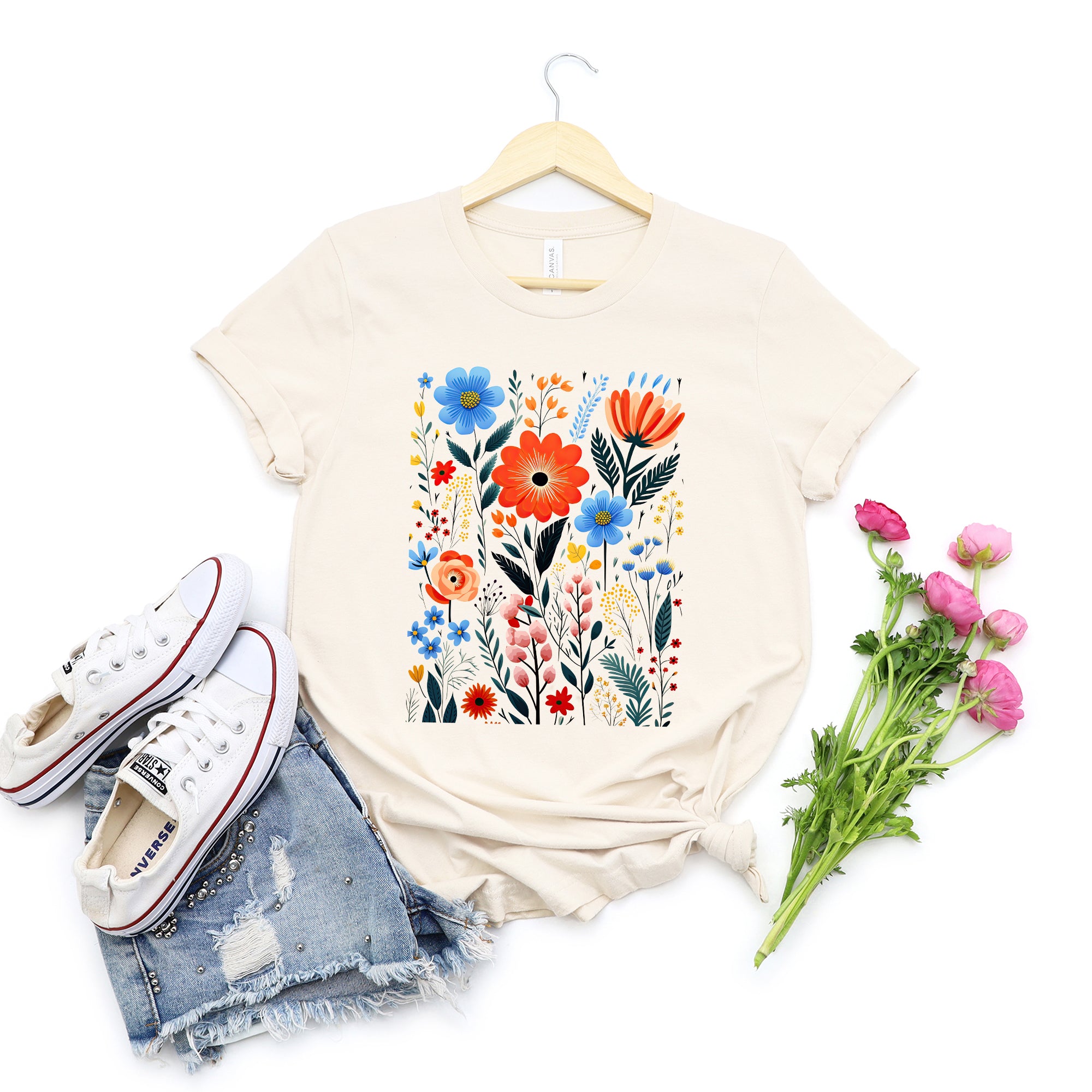 Cottagecore Floral | Short Sleeve Crew Neck