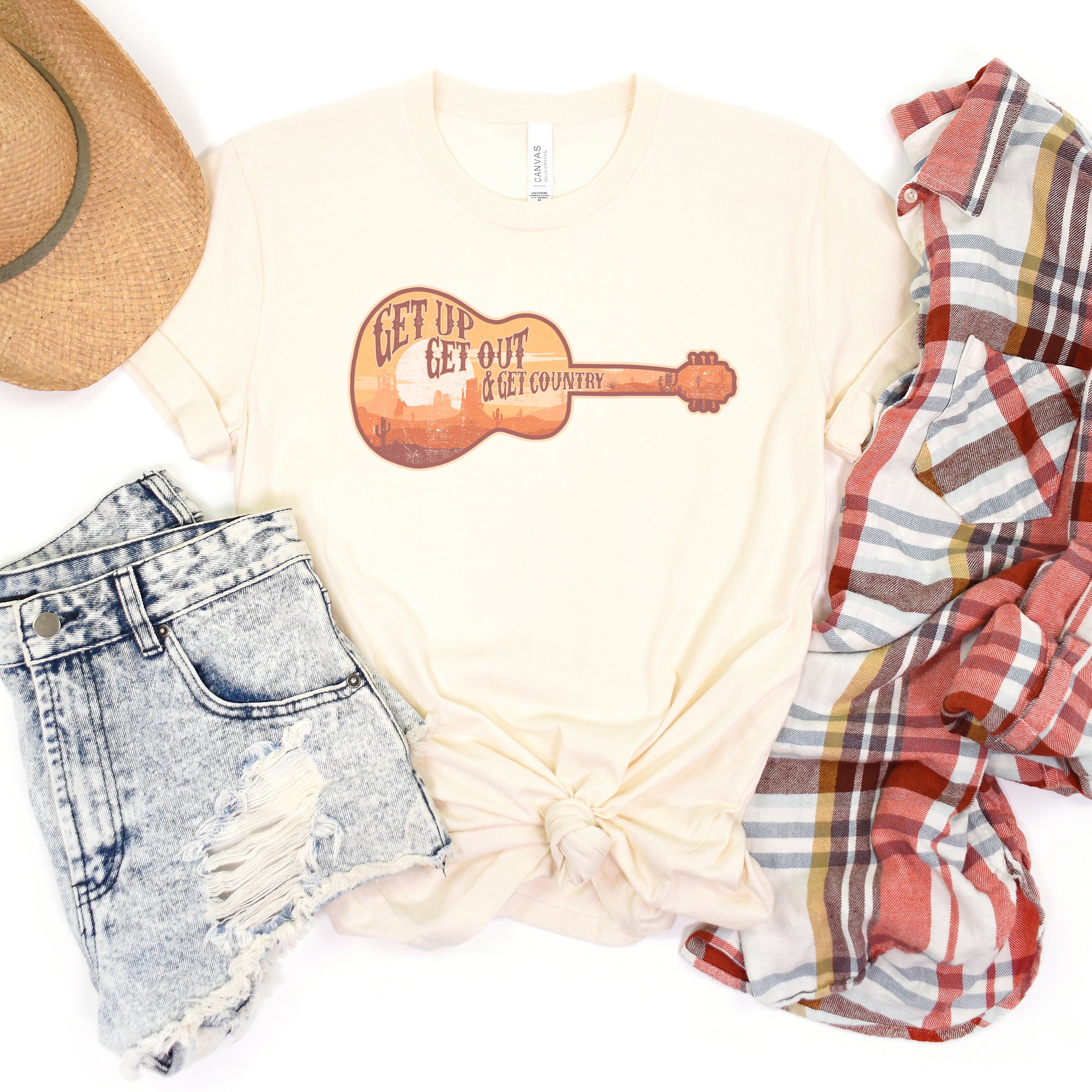 Get Up Get Out Country | Short Sleeve Crew Neck