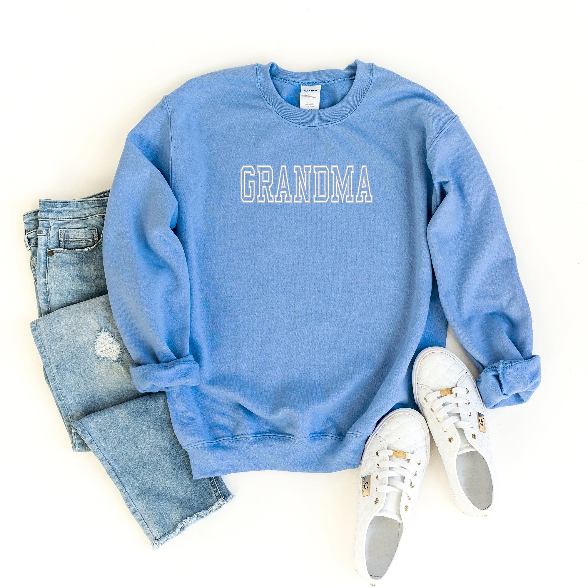 Embroidered Grandma Outline | Sweatshirt