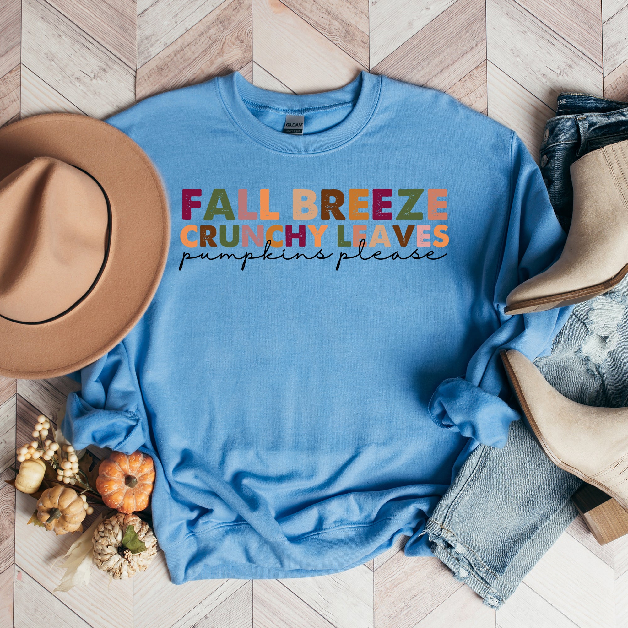 Fall Breeze and Crunch Leaves Colorful | Sweatshirt
