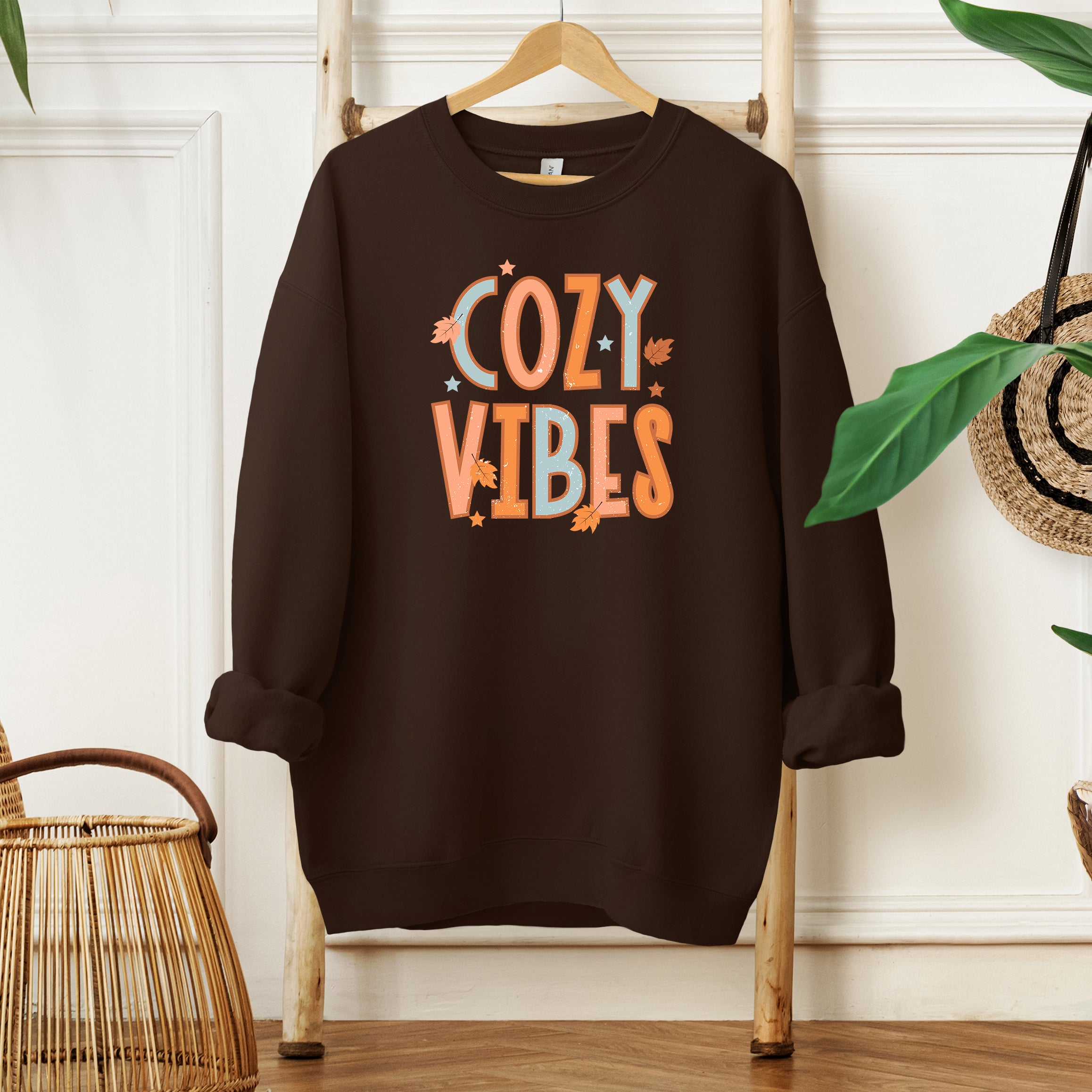 Cozy Vibes Distressed | Sweatshirt