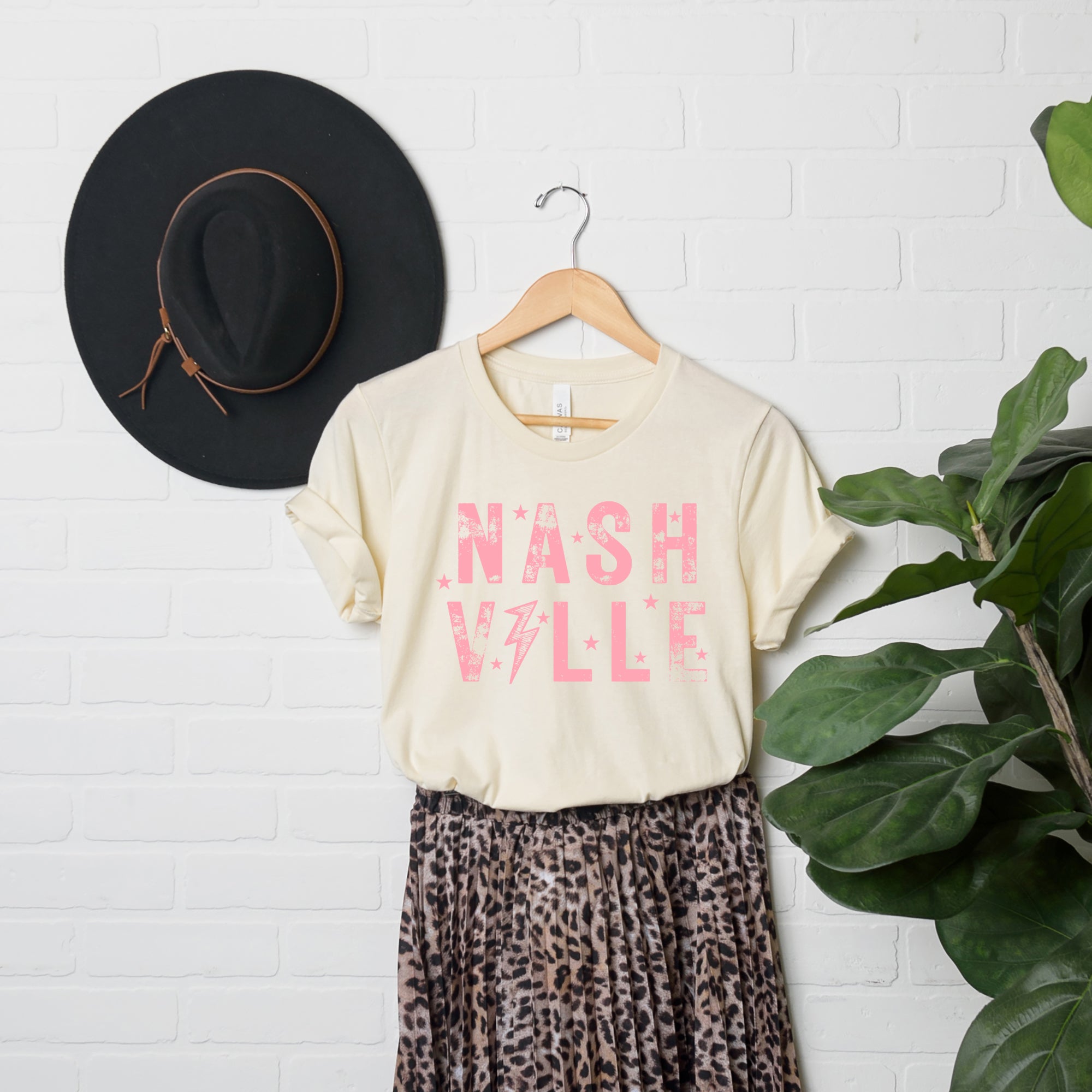 Pink Nashville | Short Sleeve Crew Neck
