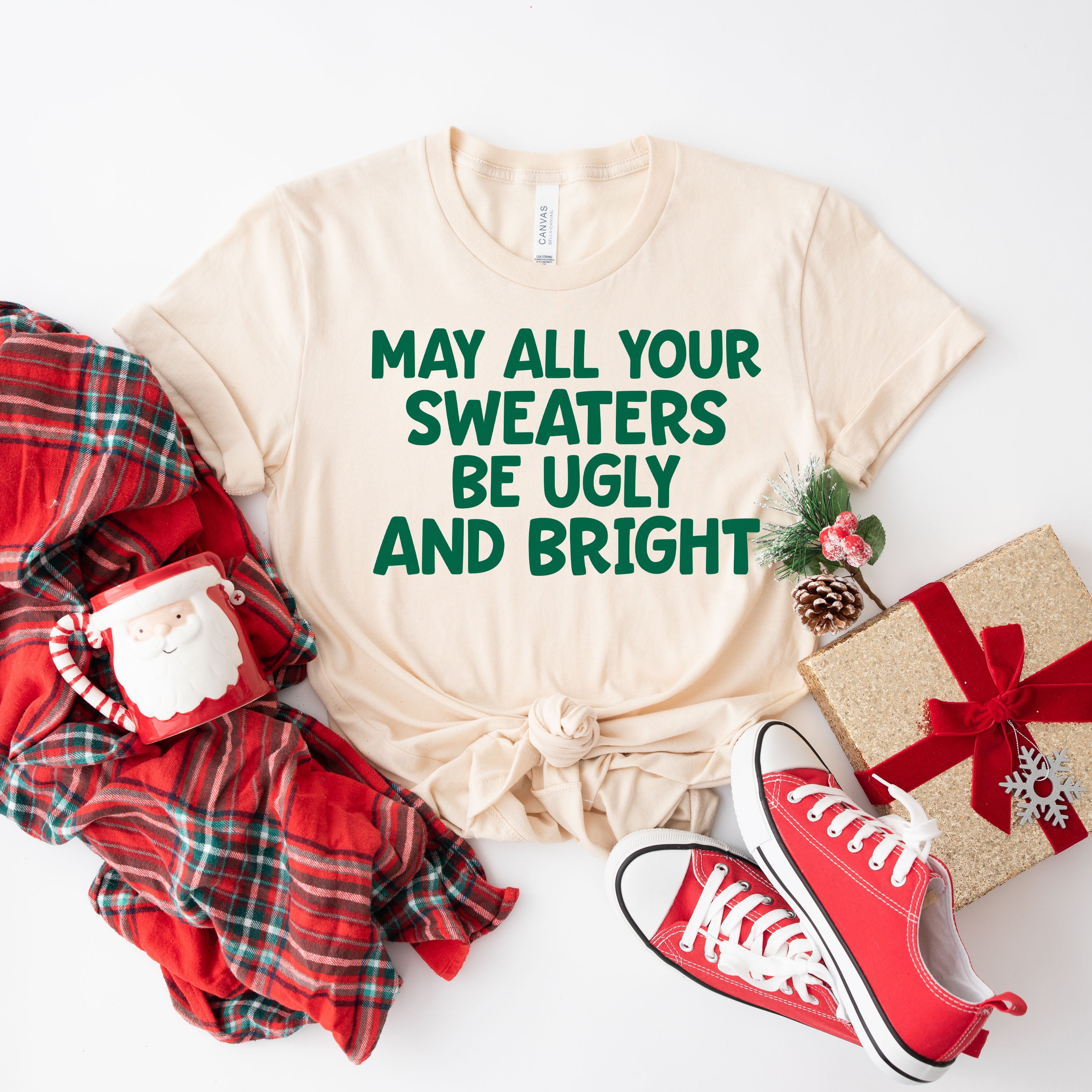 Sweaters Be Ugly and Bright | Short Sleeve Crew Neck