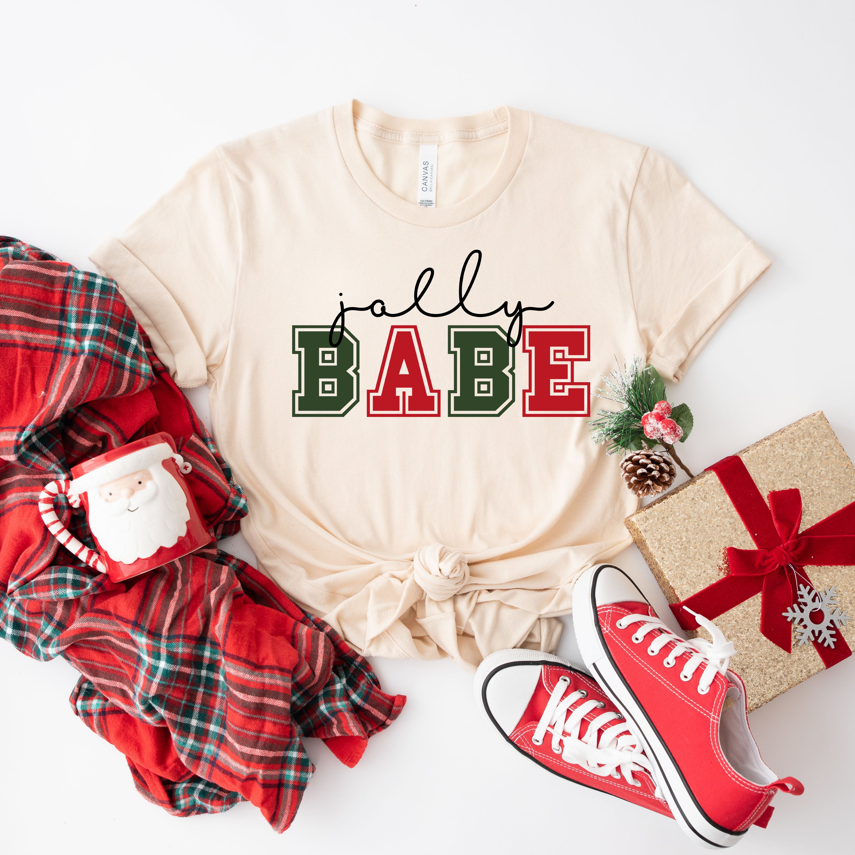 Jolly Babe Colorful | Short Sleeve Crew Neck