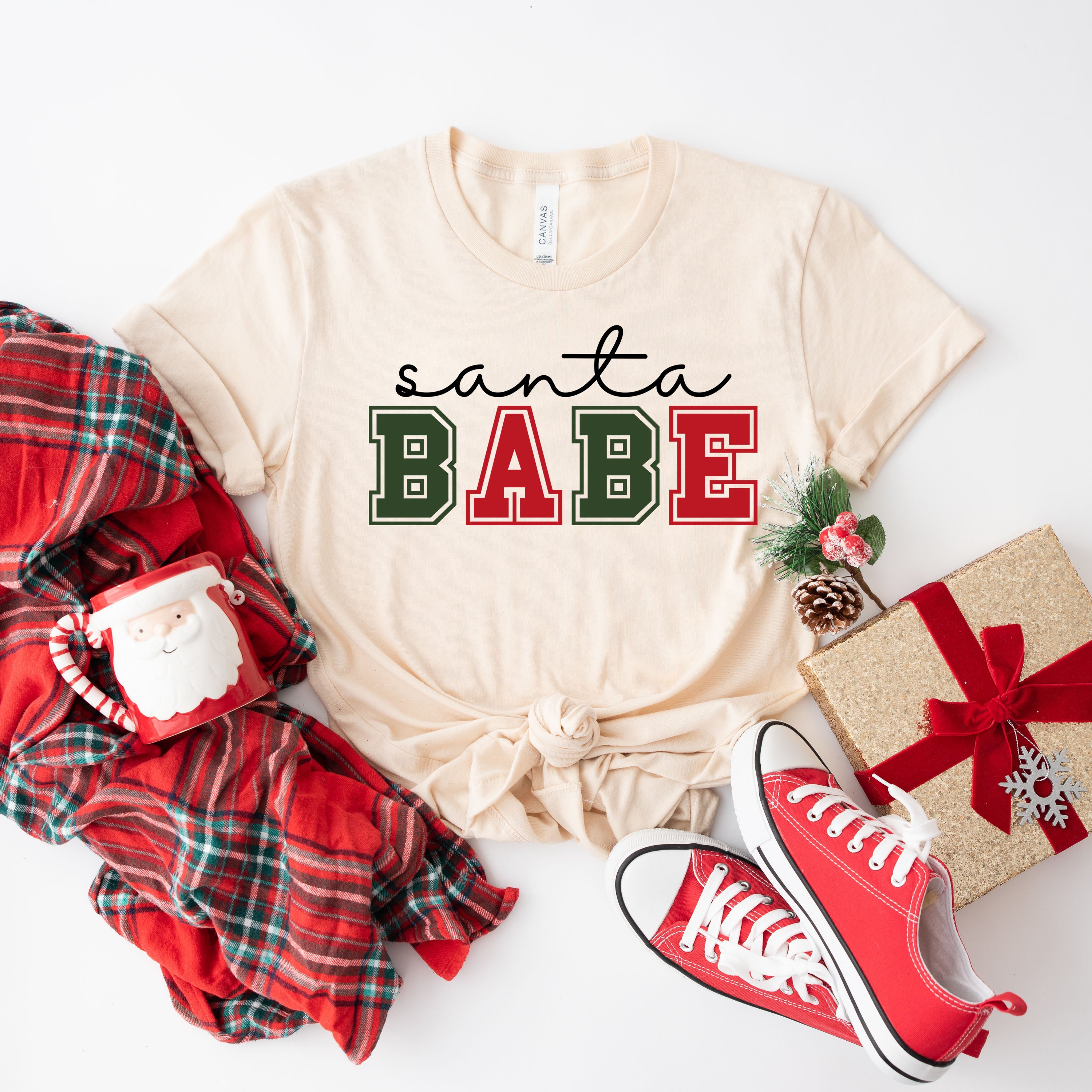 Santa Babe Bold | Short Sleeve Crew Neck