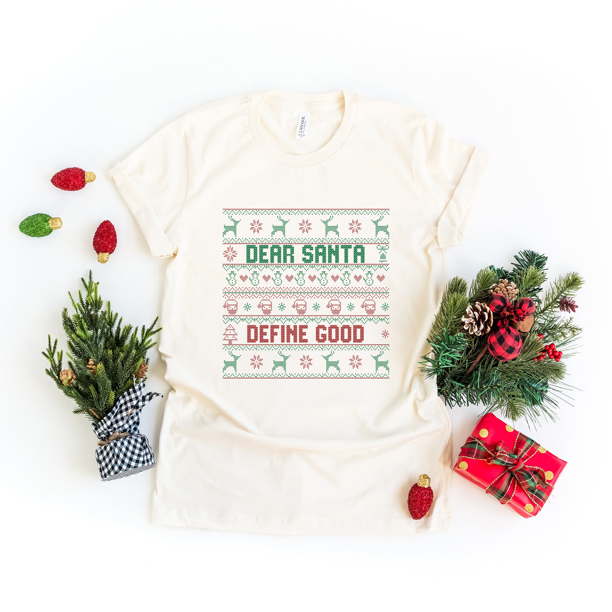Santa Define Good | Short Sleeve Crew Neck