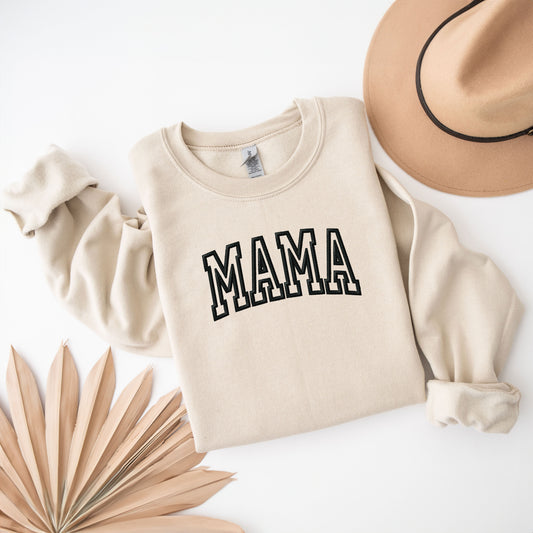 Embroidered Mama Arched | Sweatshirt