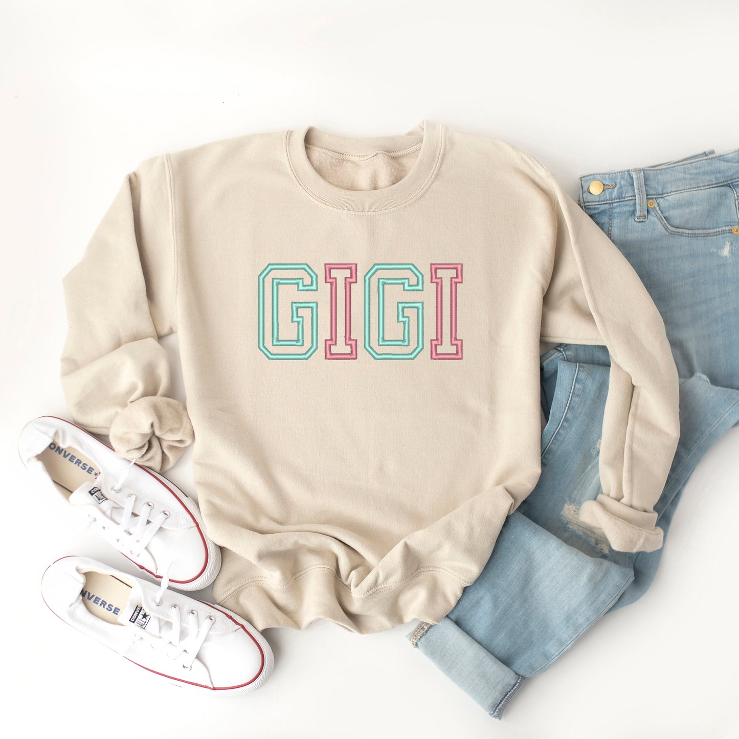 Embroidered Gigi Outline | Sweatshirt