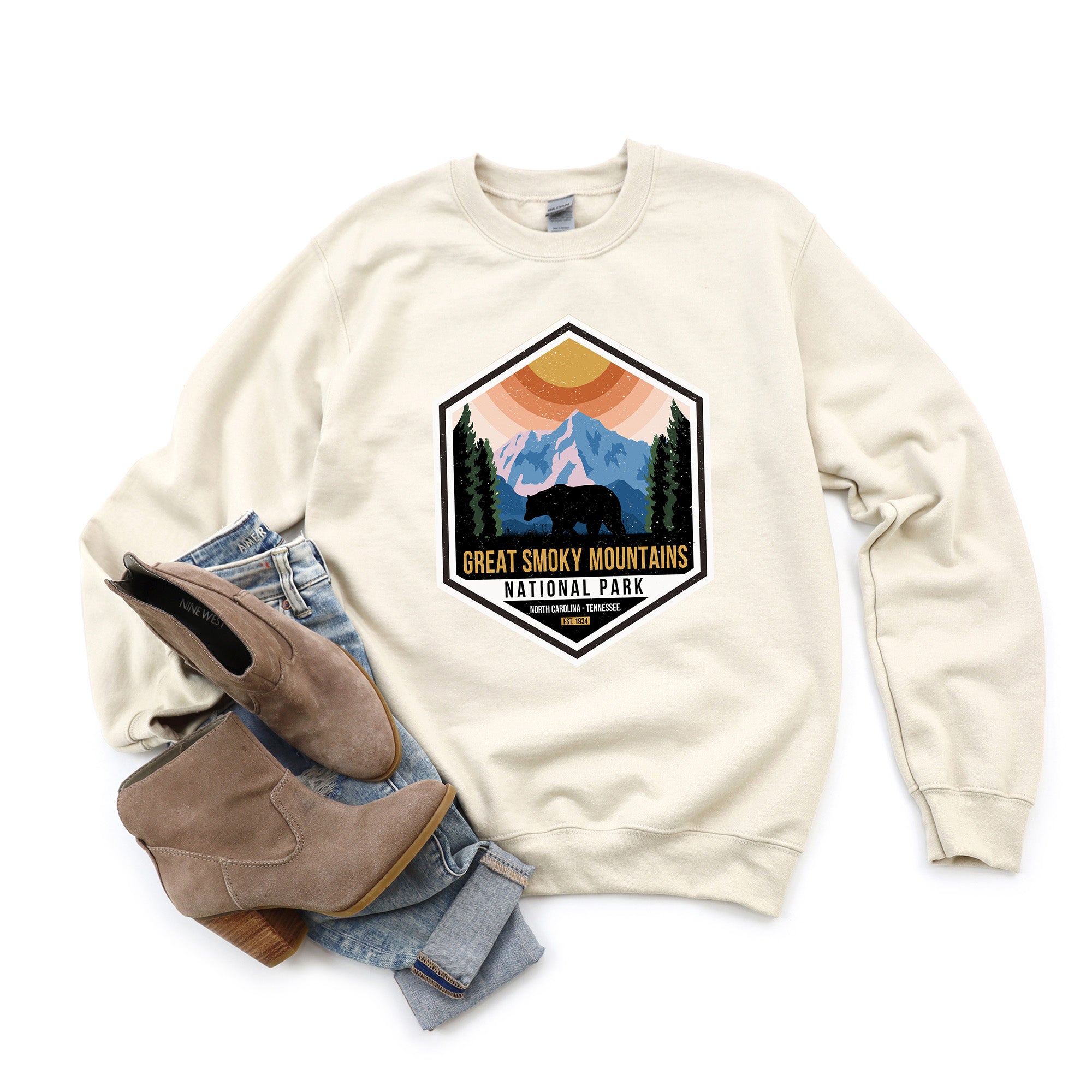 Great Smoky Mountains National Park Badge | Sweatshirt