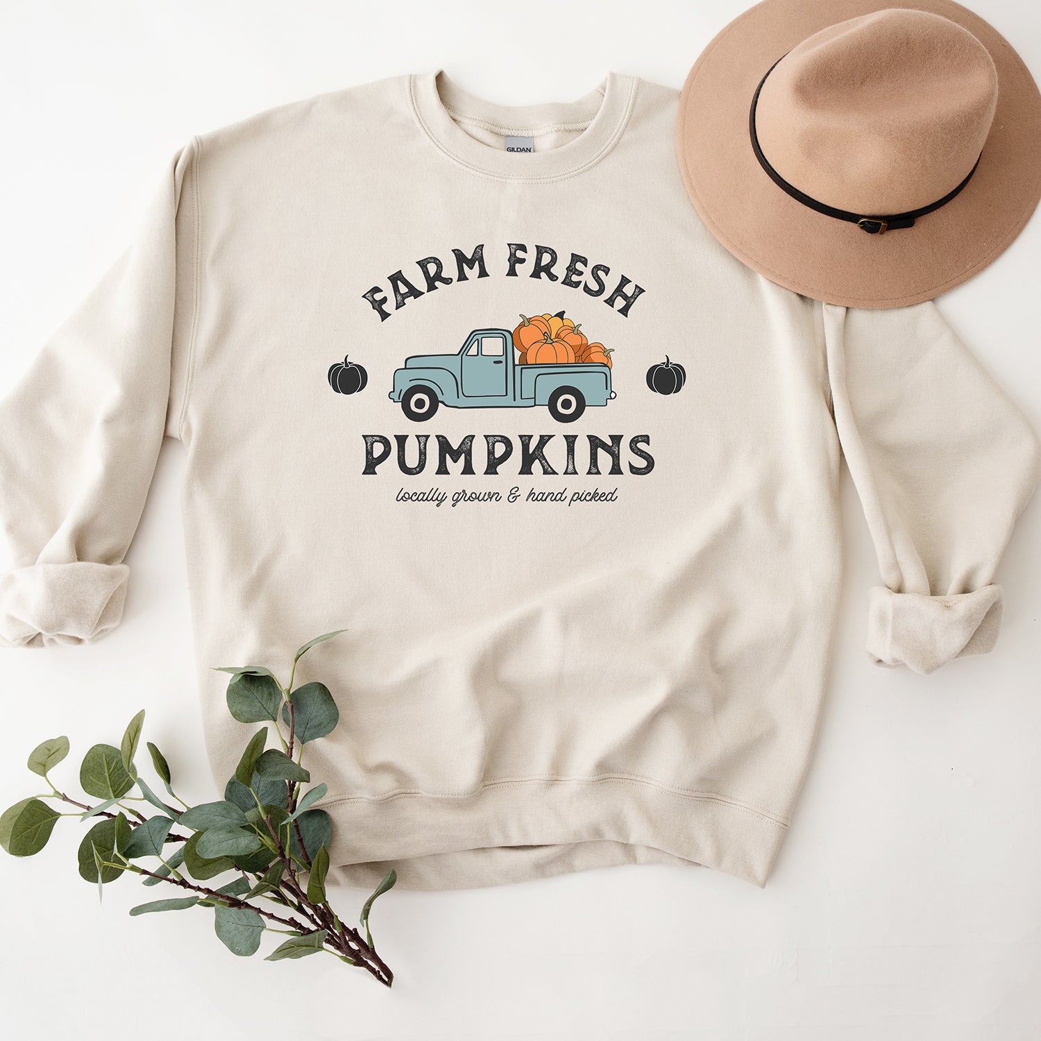 Farm Fresh Pumpkins Truck | Sweatshirt
