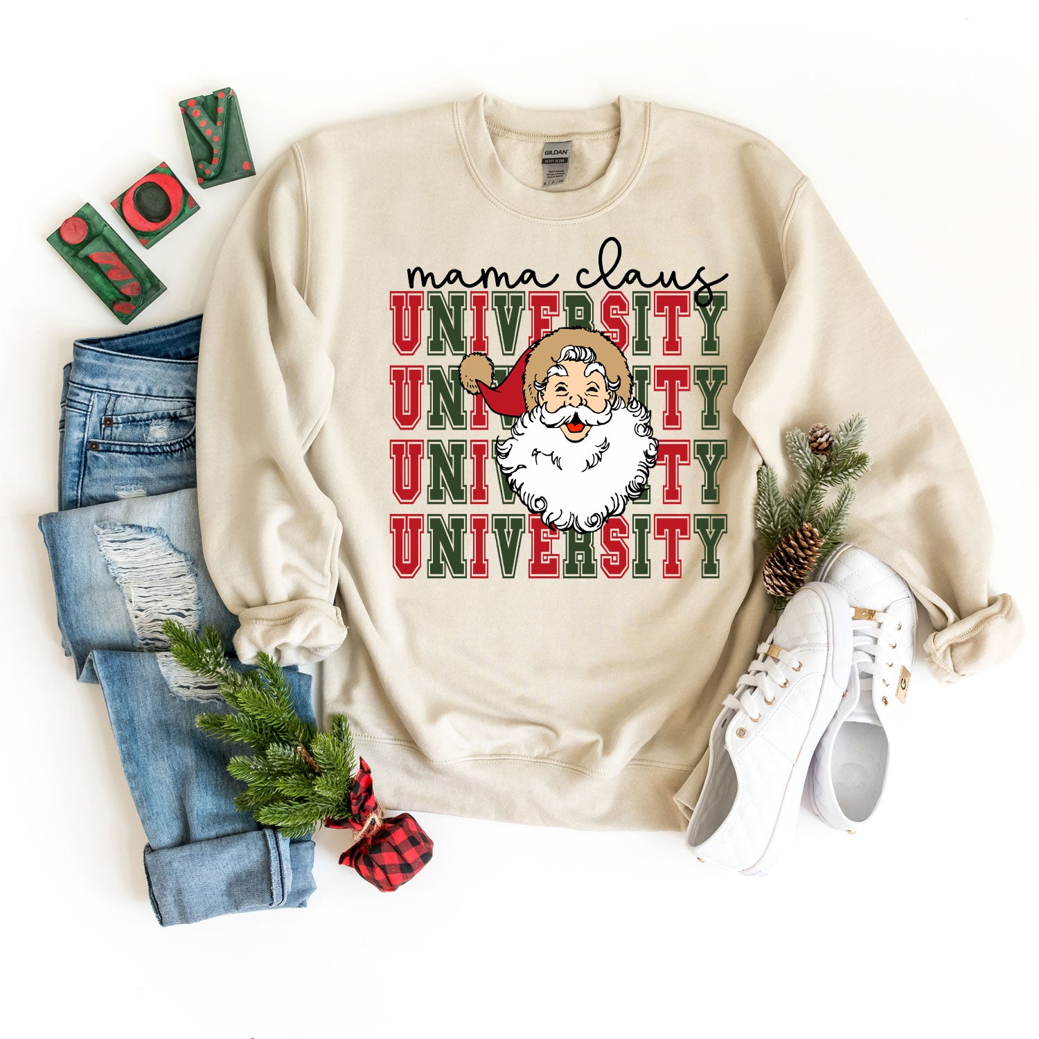 Mama Claus University Santa |Sweatshirt