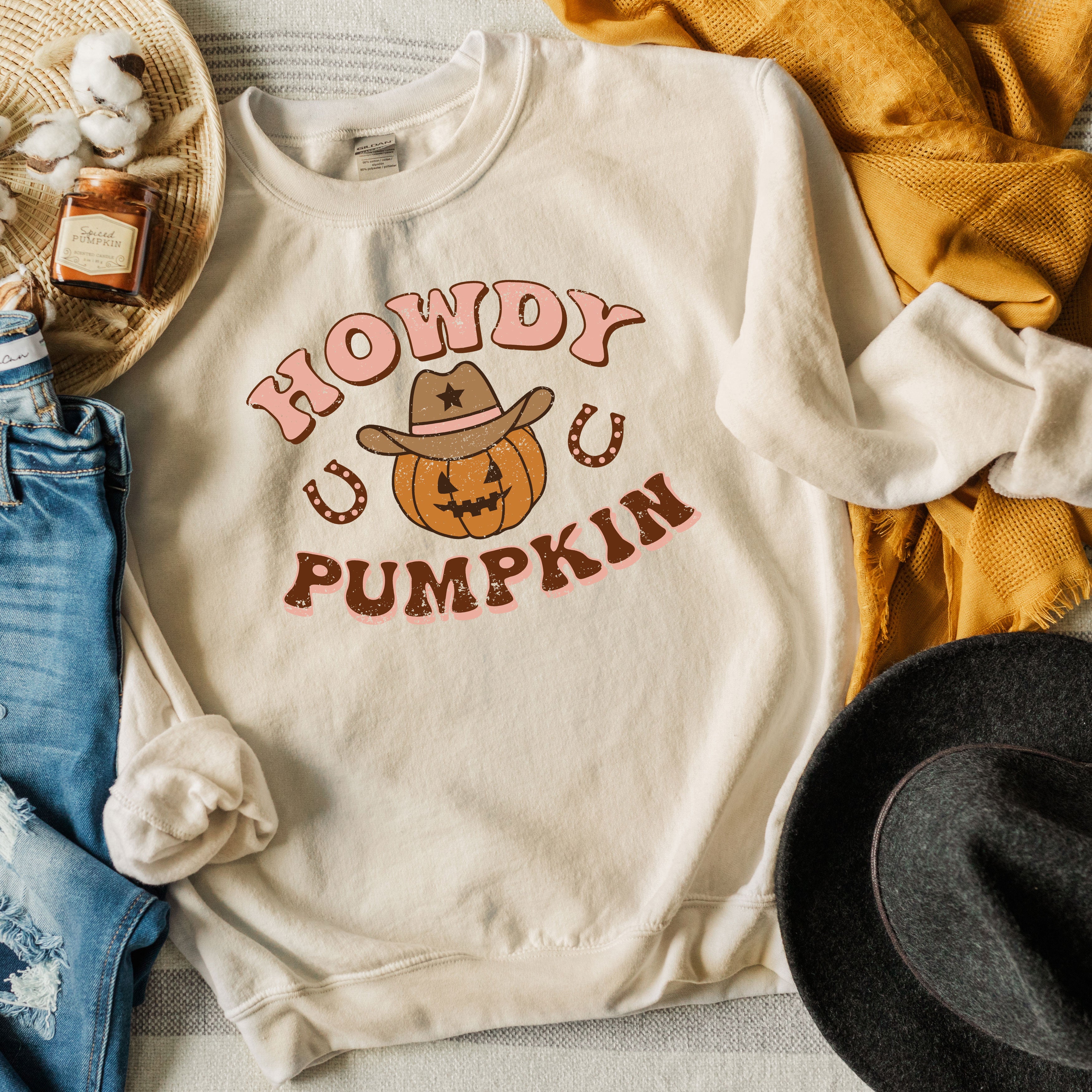 Howdy Pumpkin Cowboy | Sweatshirt