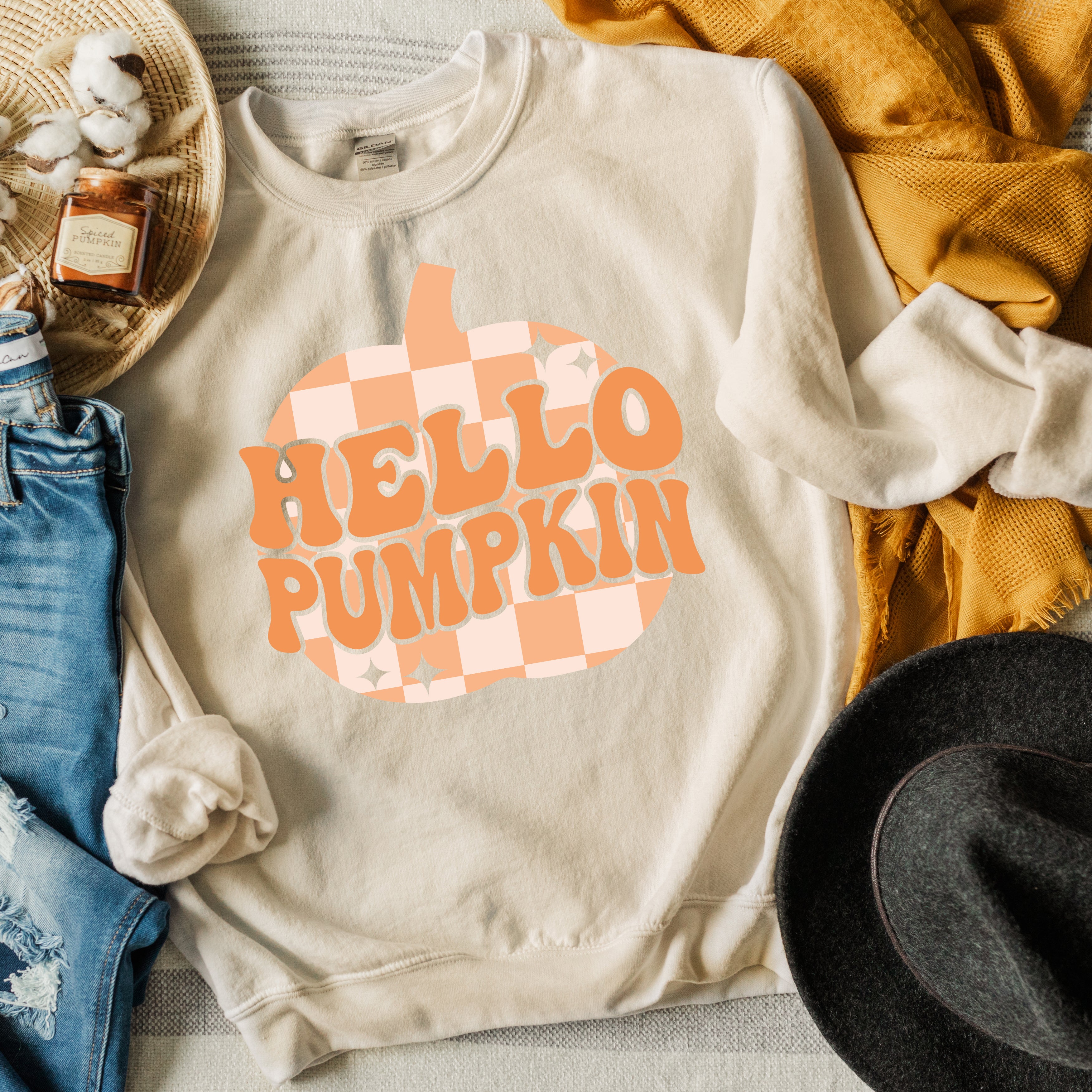Hello Pumpkin Sparkles | Sweatshirt
