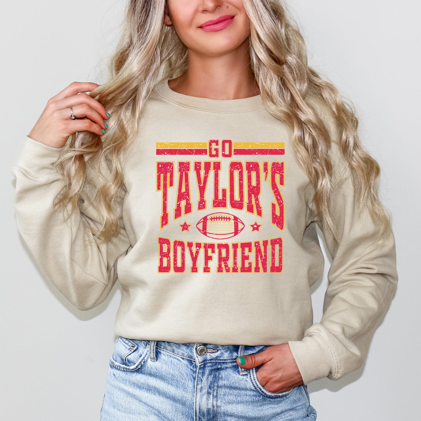 Go Taylor's Boyfriend Football | Sweatshirt