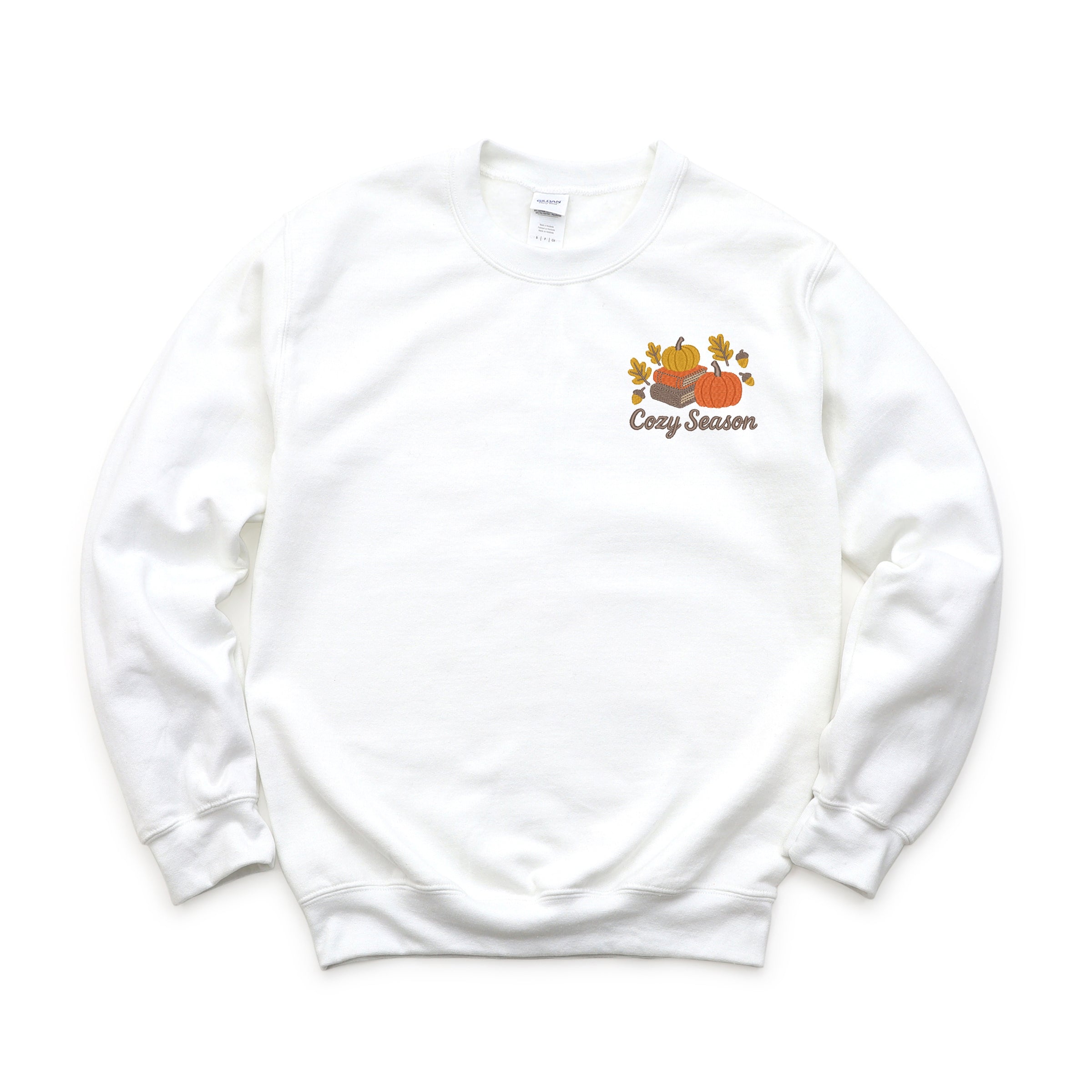 Embroidered Cozy Season Books - Women's Sweatshirt