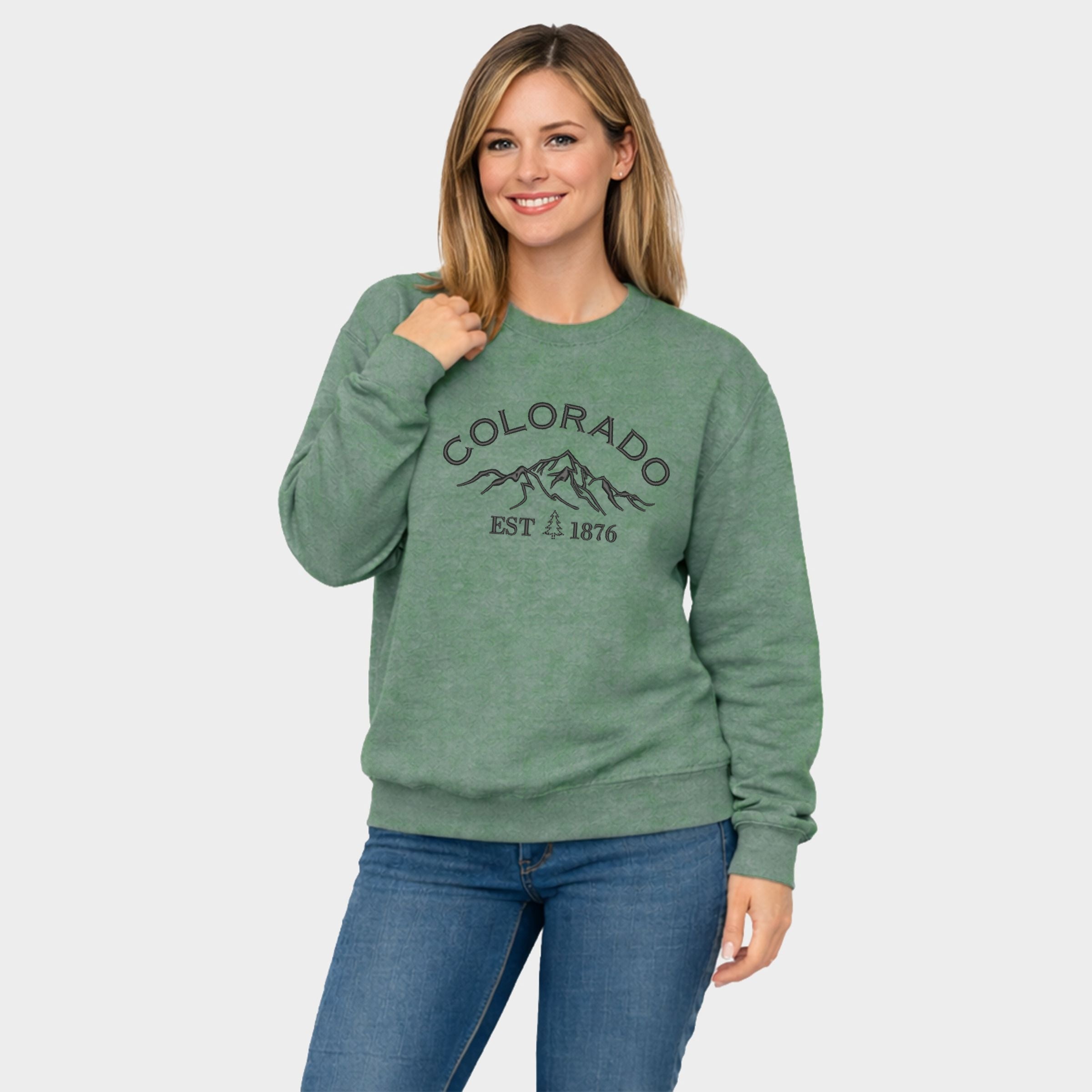 EMB1803B_F-SWT Heather Green