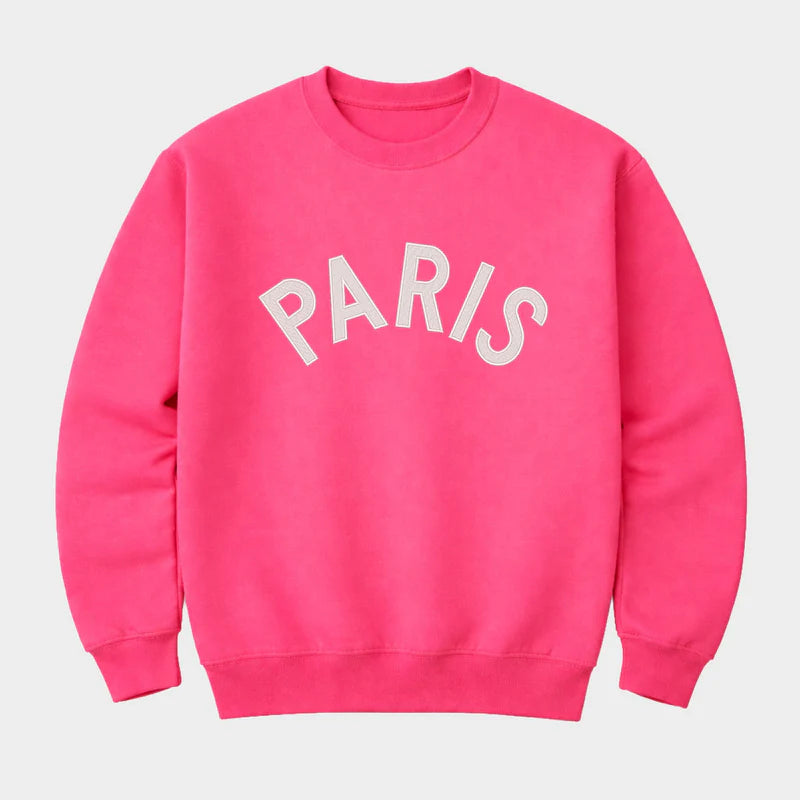 Embroidered Paris Arched - Women's Graphic Sweatshirt