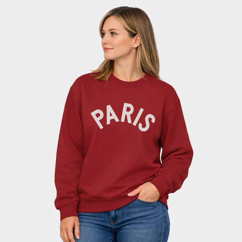 Embroidered Paris Arched - Women's Graphic Sweatshirt