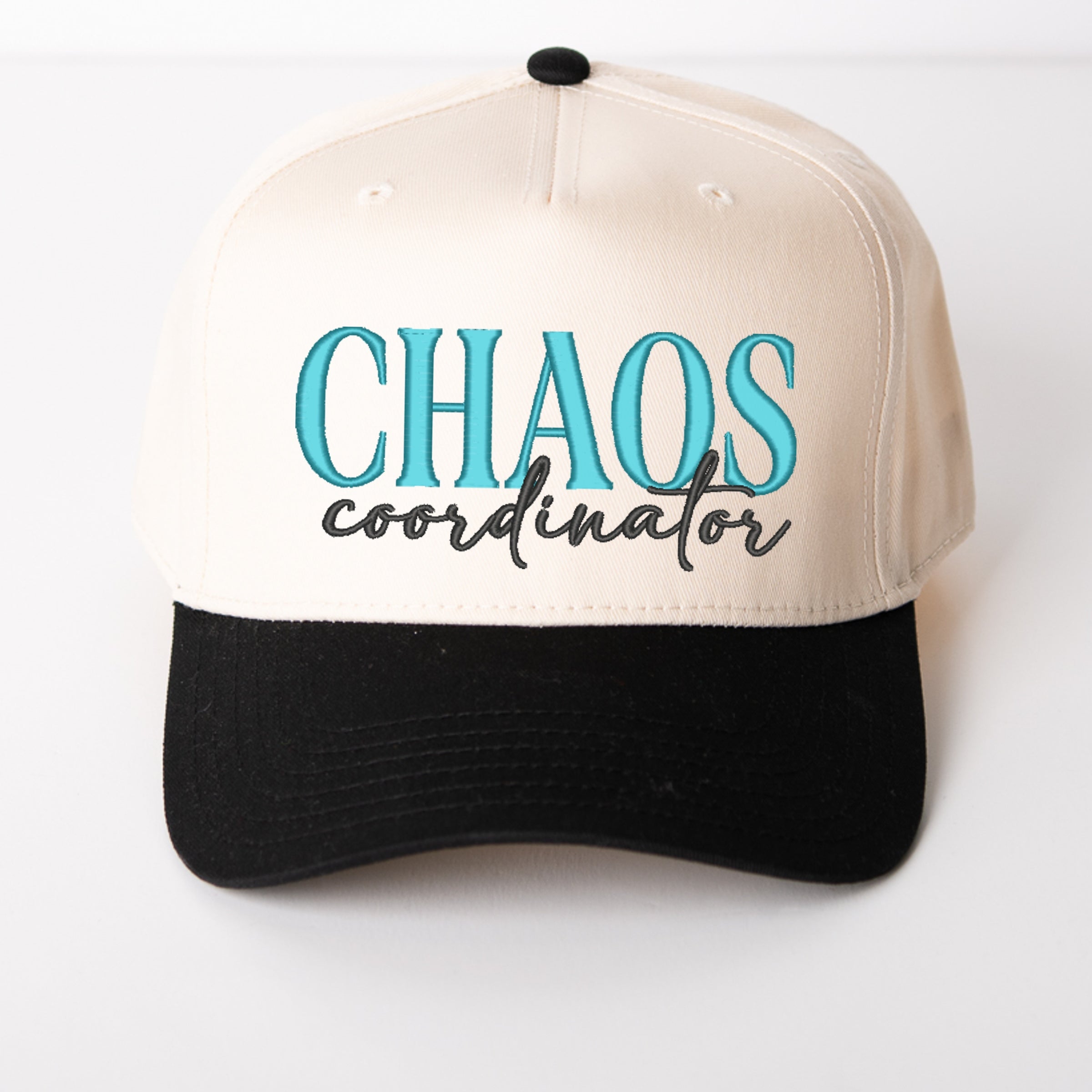 Embroidered Chaos Coordinator - Women's Canvas Trucker Hat