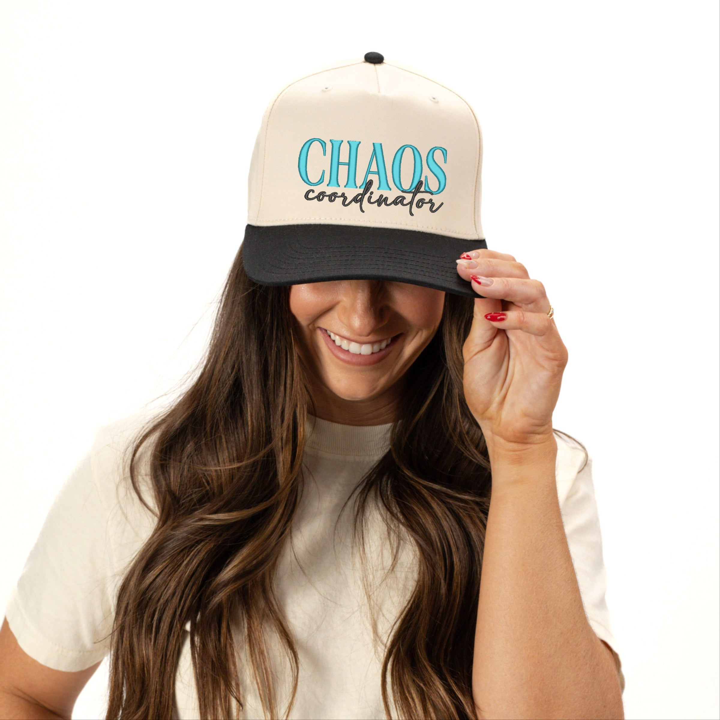 Embroidered Chaos Coordinator - Women's Canvas Trucker Hat
