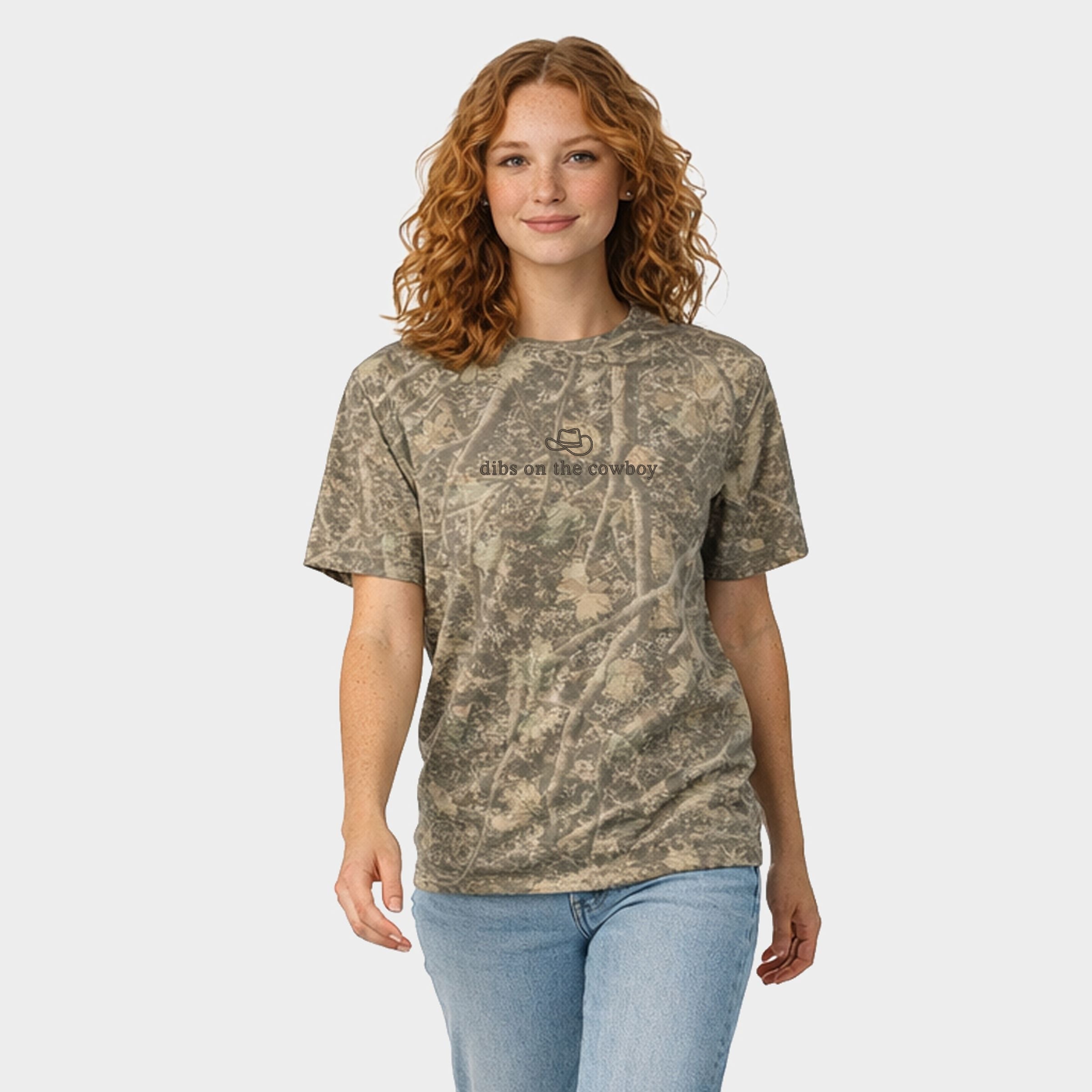 Embroidered Dibs On The Cowboy - Women's Heavyweight Crew