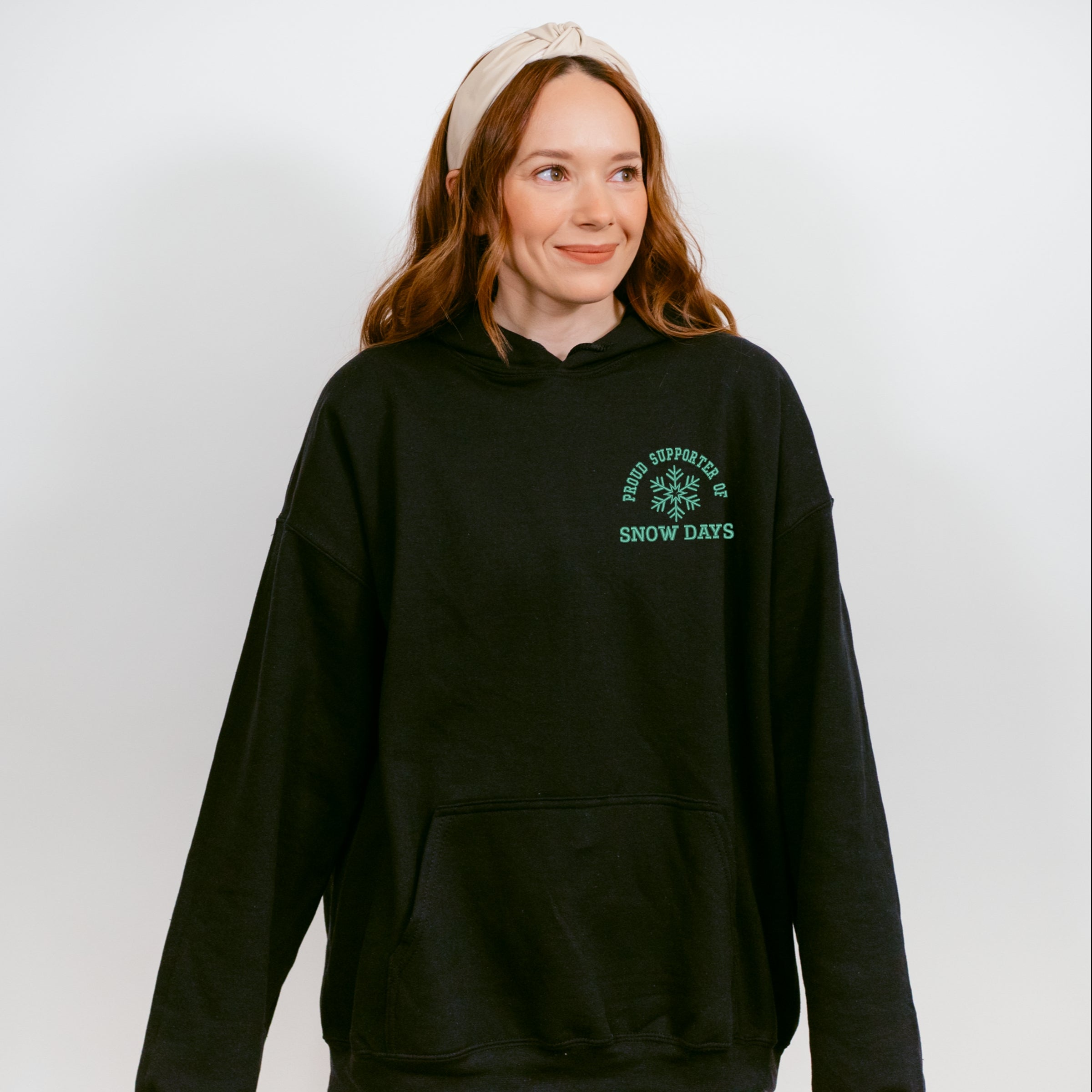 Embroidered Proud Supporter Snow Days - Women's Graphic Hoodie