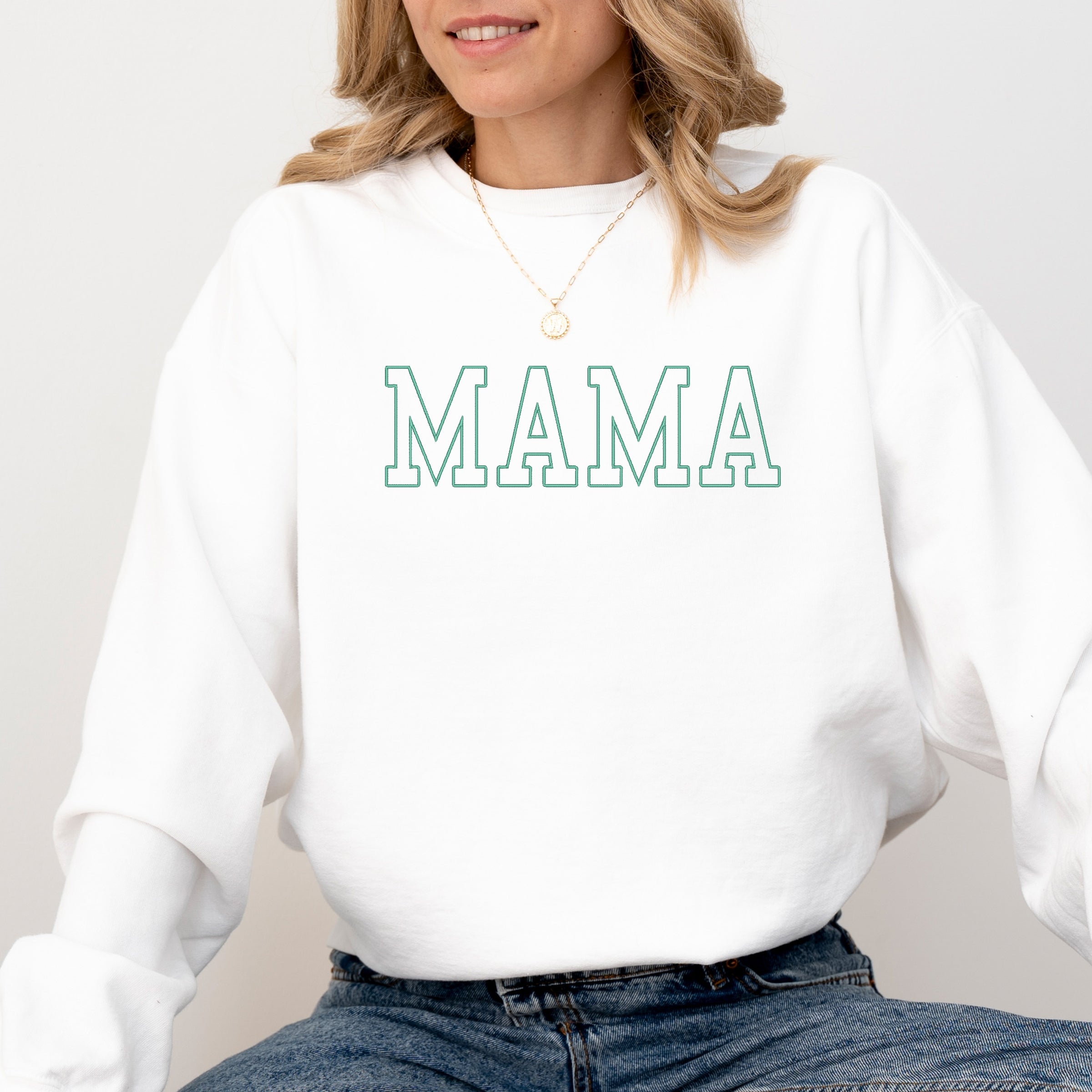 EMB332TEAL_F-GDSWT White