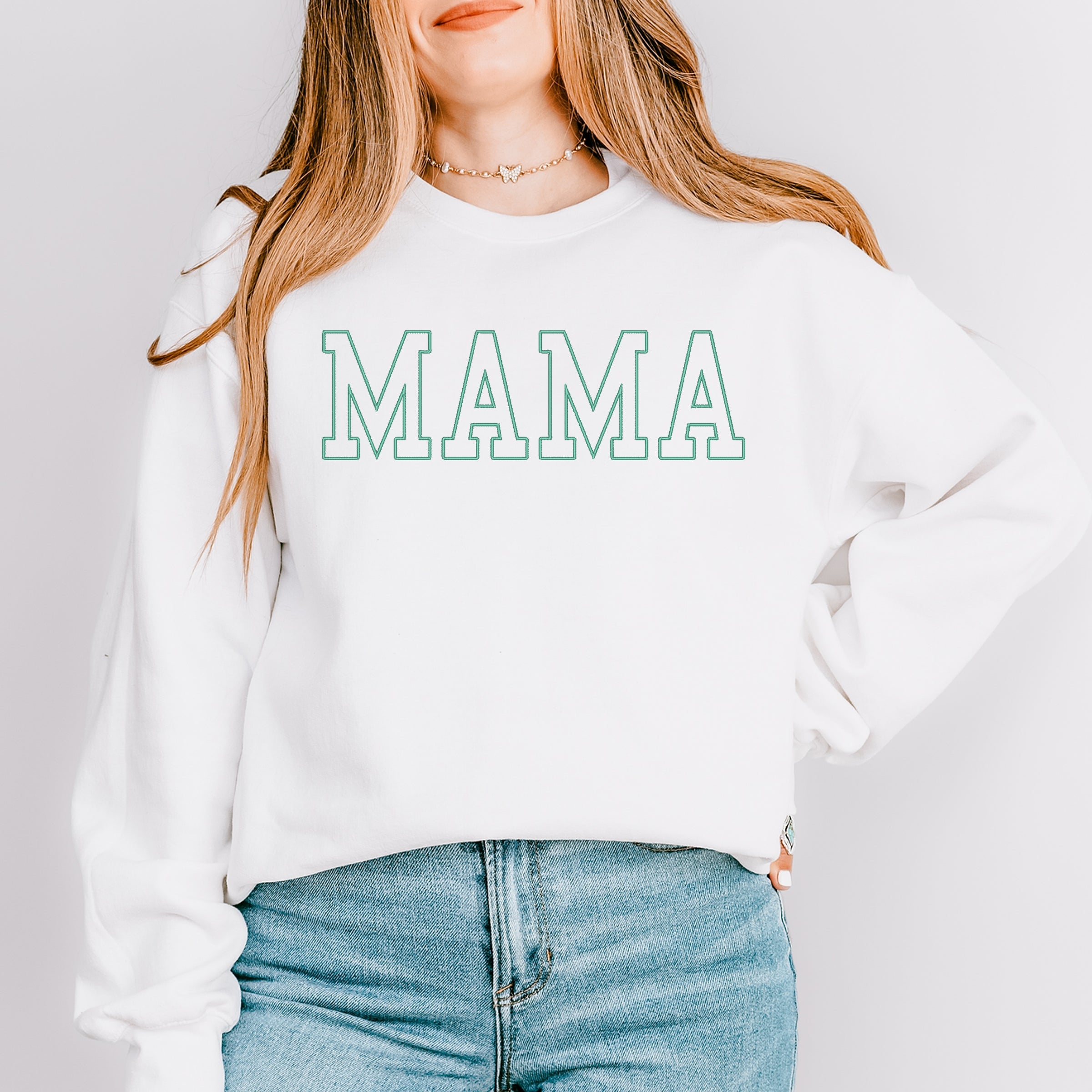 EMB332TEAL_F-GDSWT White