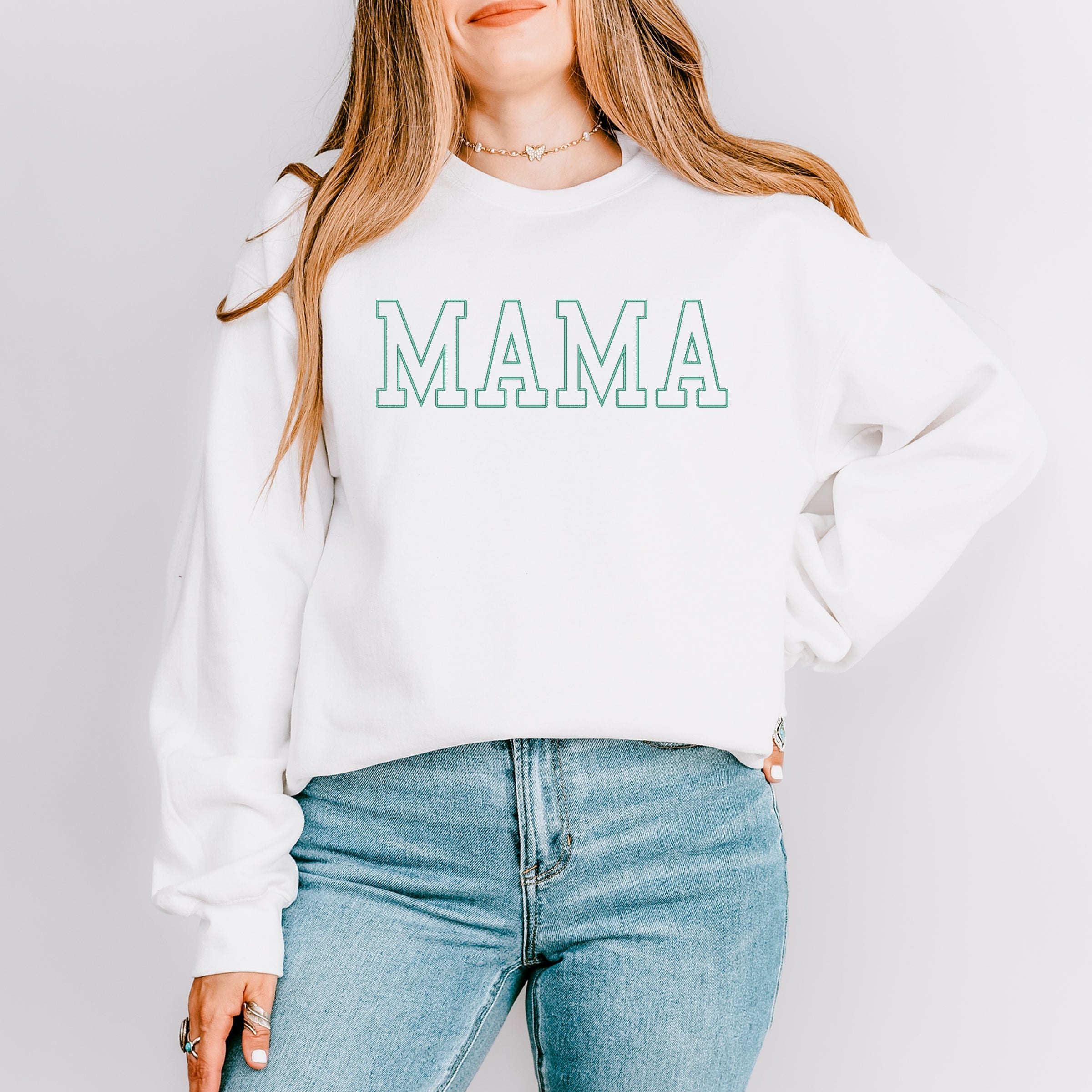 EMB332TEAL_F-SWT White