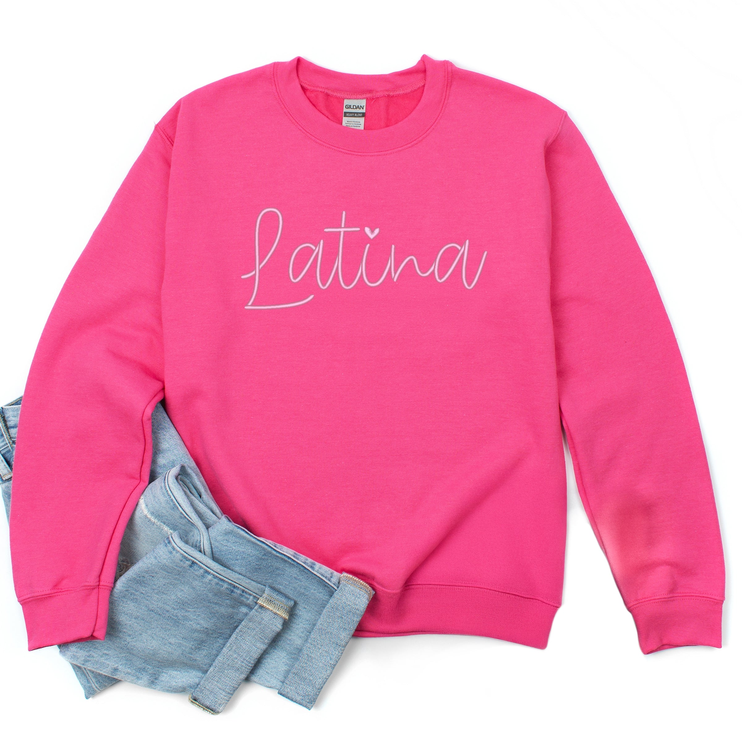 Embroidered Latina Cursive - Women's Graphic Sweatshirt