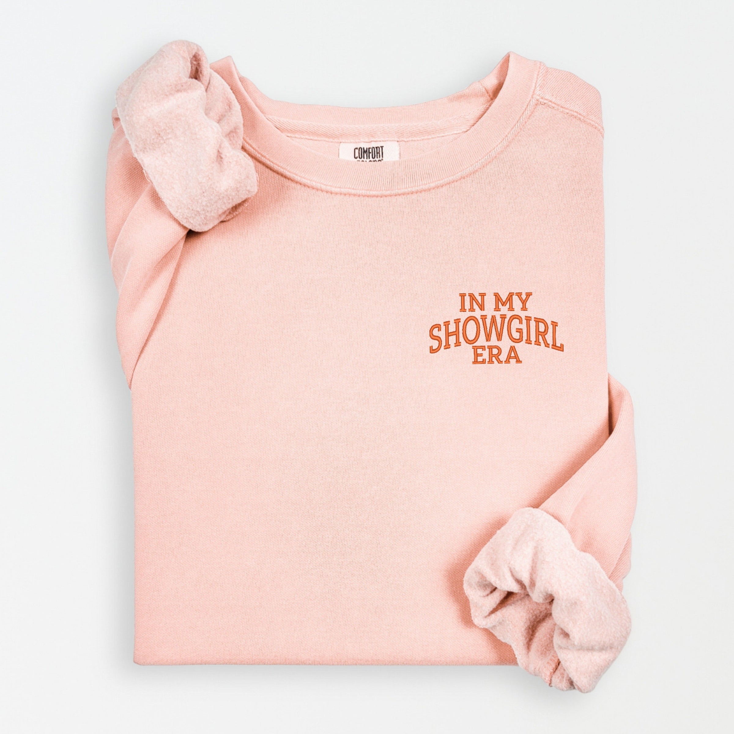 Embroidered In My Showgirl Era - Women's Lightweight Garment Dyed Sweatshirt