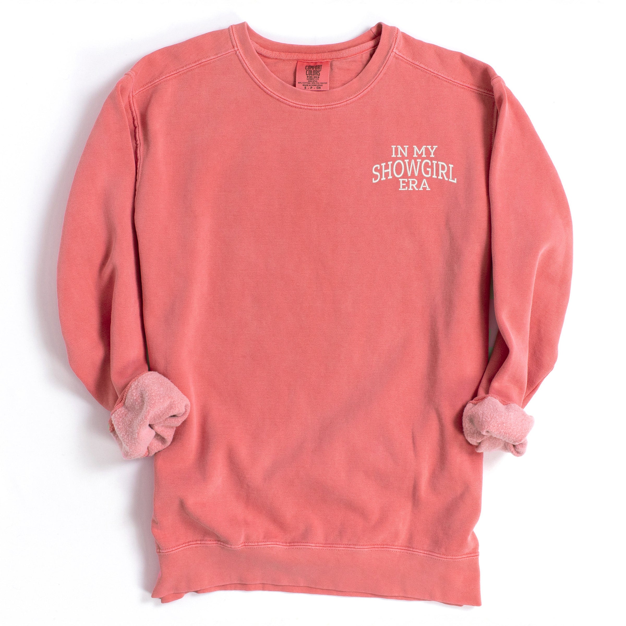 Embroidered In My Showgirl Era - Women's Garment Dyed Graphic Sweatshirt
