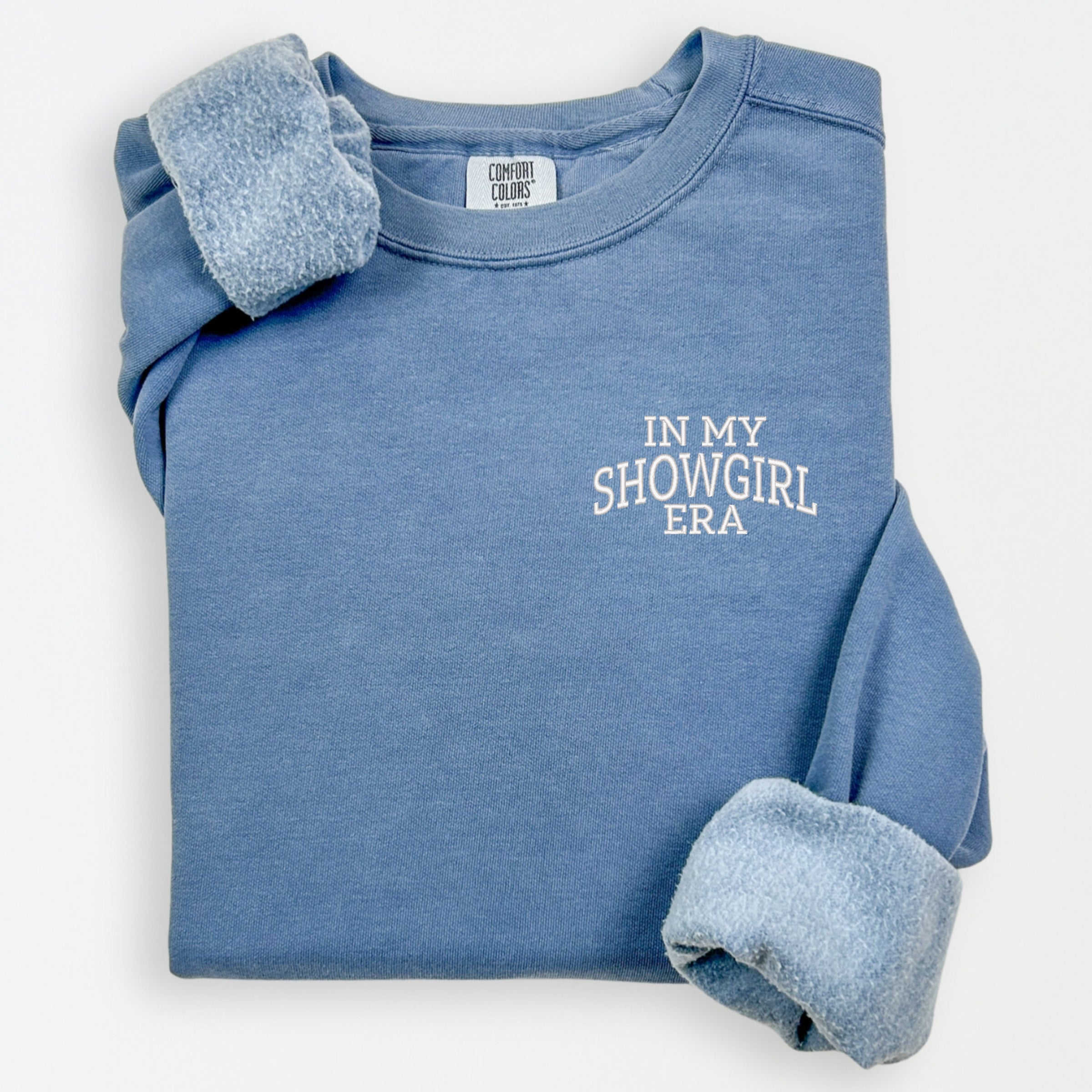 Embroidered In My Showgirl Era - Women's Lightweight Garment Dyed Sweatshirt